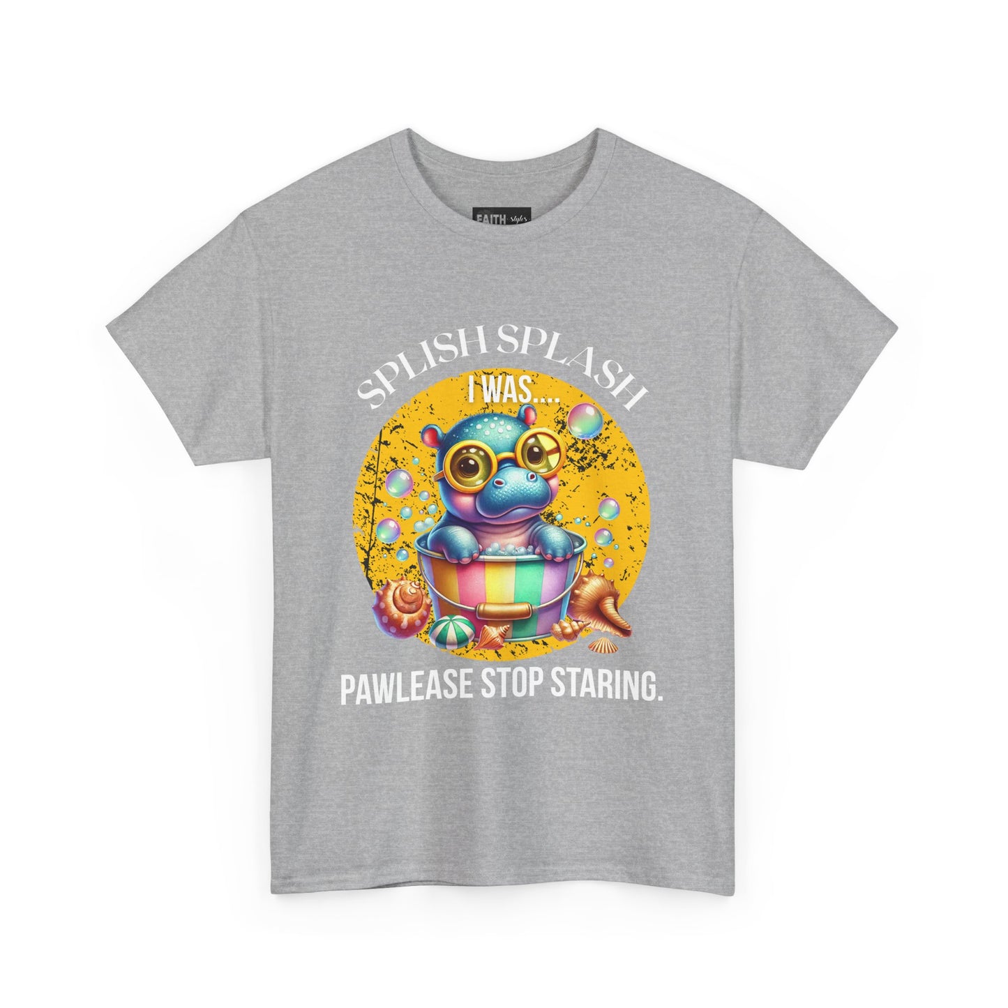 Splash Splash Frog Tee, Cute Animal Shirt, Fun Graphic T-Shirt, Summer Vibes Apparel, Gifts for Animal Lovers, Unisex Cotton Tee