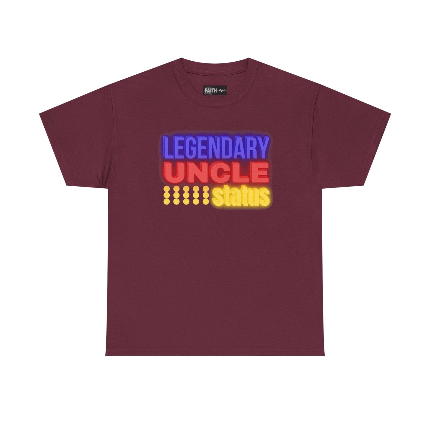 Legendary Uncle Heavy Cotton Tee, Gift for Uncle, Family Reunion Shirt, Fun Uncle T-Shirt, Birthday Gift for Him, Casual Wear