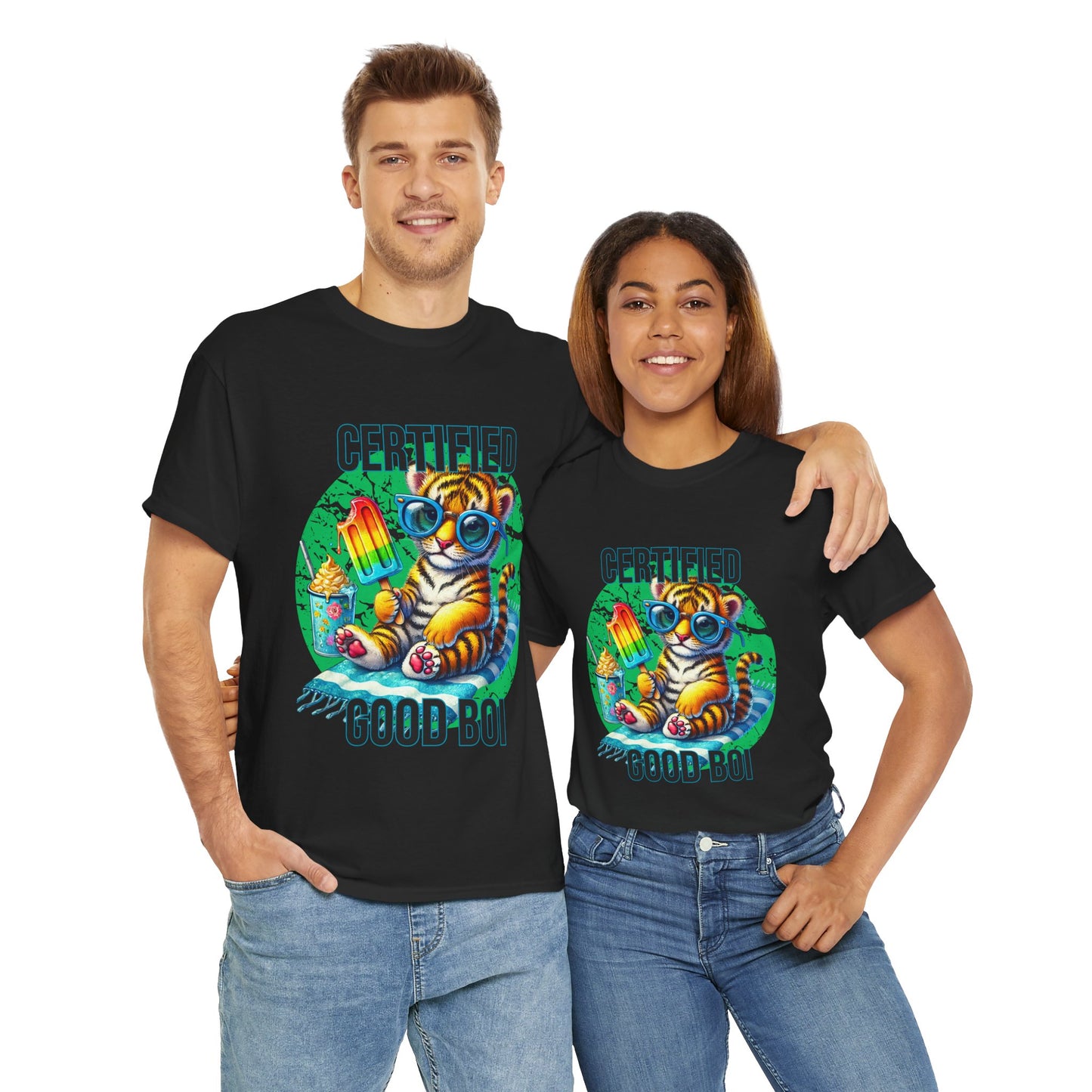 Certified Good Boi Unisex Heavy Cotton Tee, Animal Lover Tee, Cute Pet Shirt, Fun Graphic T-Shirt, Gift for Pet Owners, Casual Wear