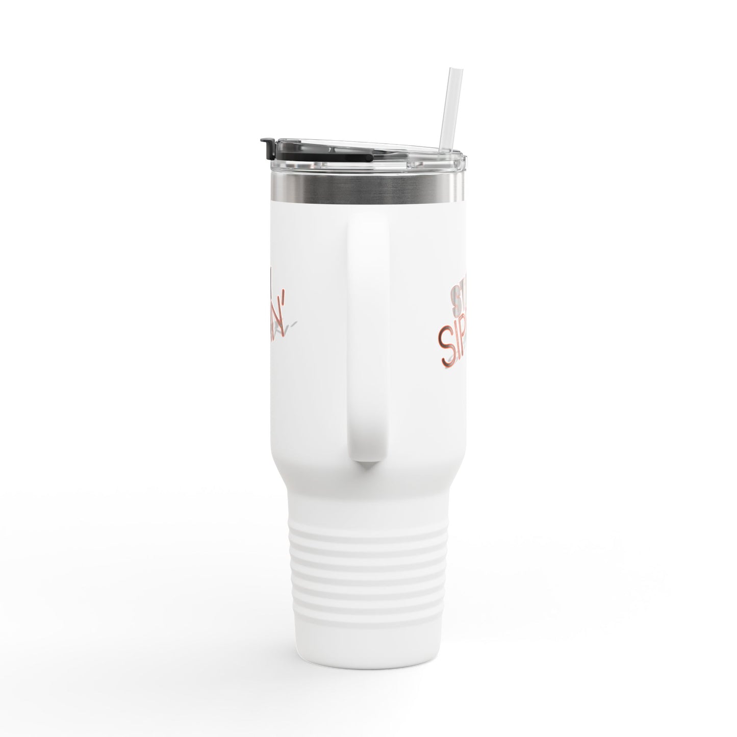 Insulated Travel Mug for On-the-Go, Stay Sippin' Coffee Cup, 40oz Beverage Tumbler, Perfect for Road Trips, Gifts for Her, Summer Travel