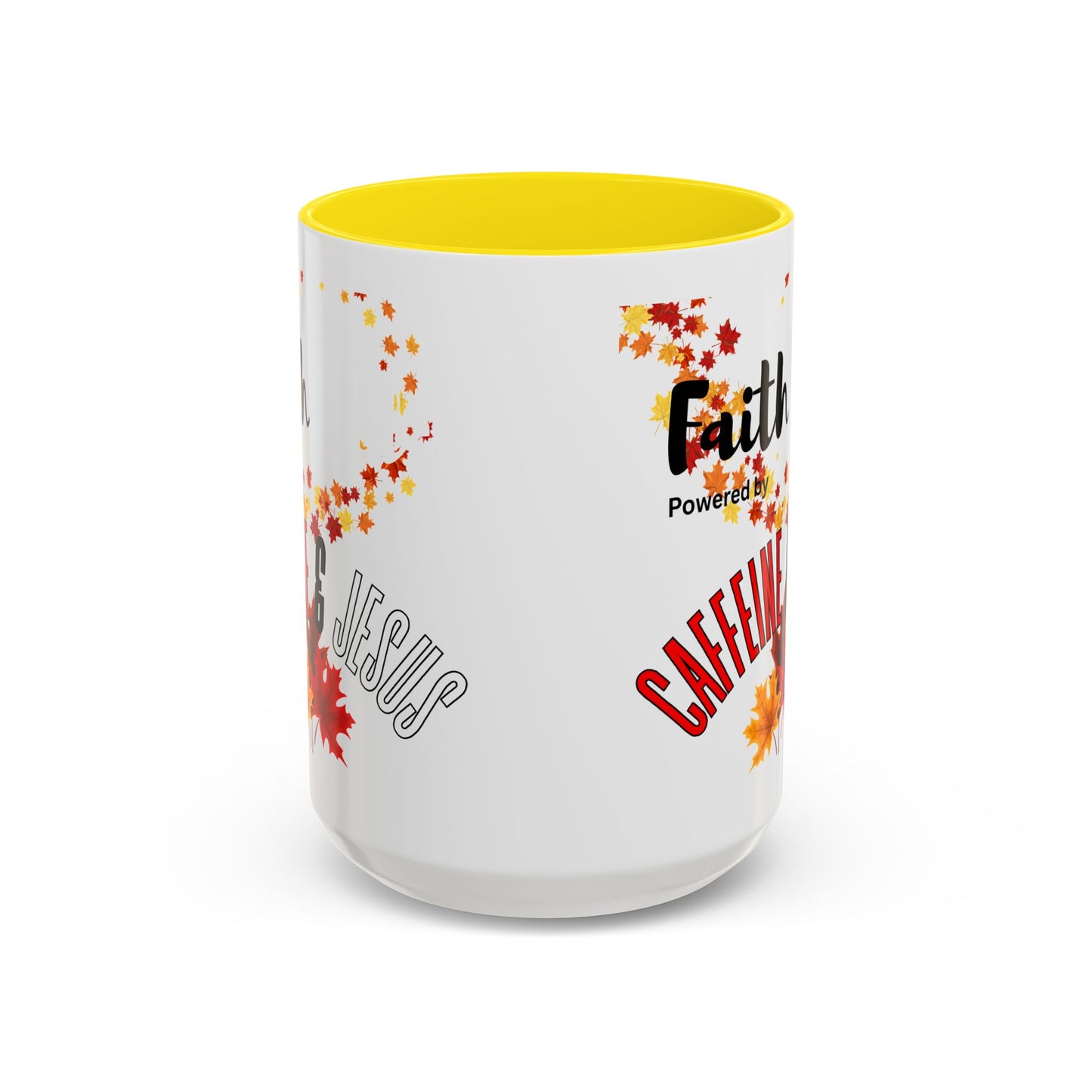 FaithStyles Faith & Caffeine Fall Coffee Mug | Perfect for Autumn Lovers, Thanksgiving Gift, Religious Coffee Cup, Inspirational Drinkware, Cozy Vibes