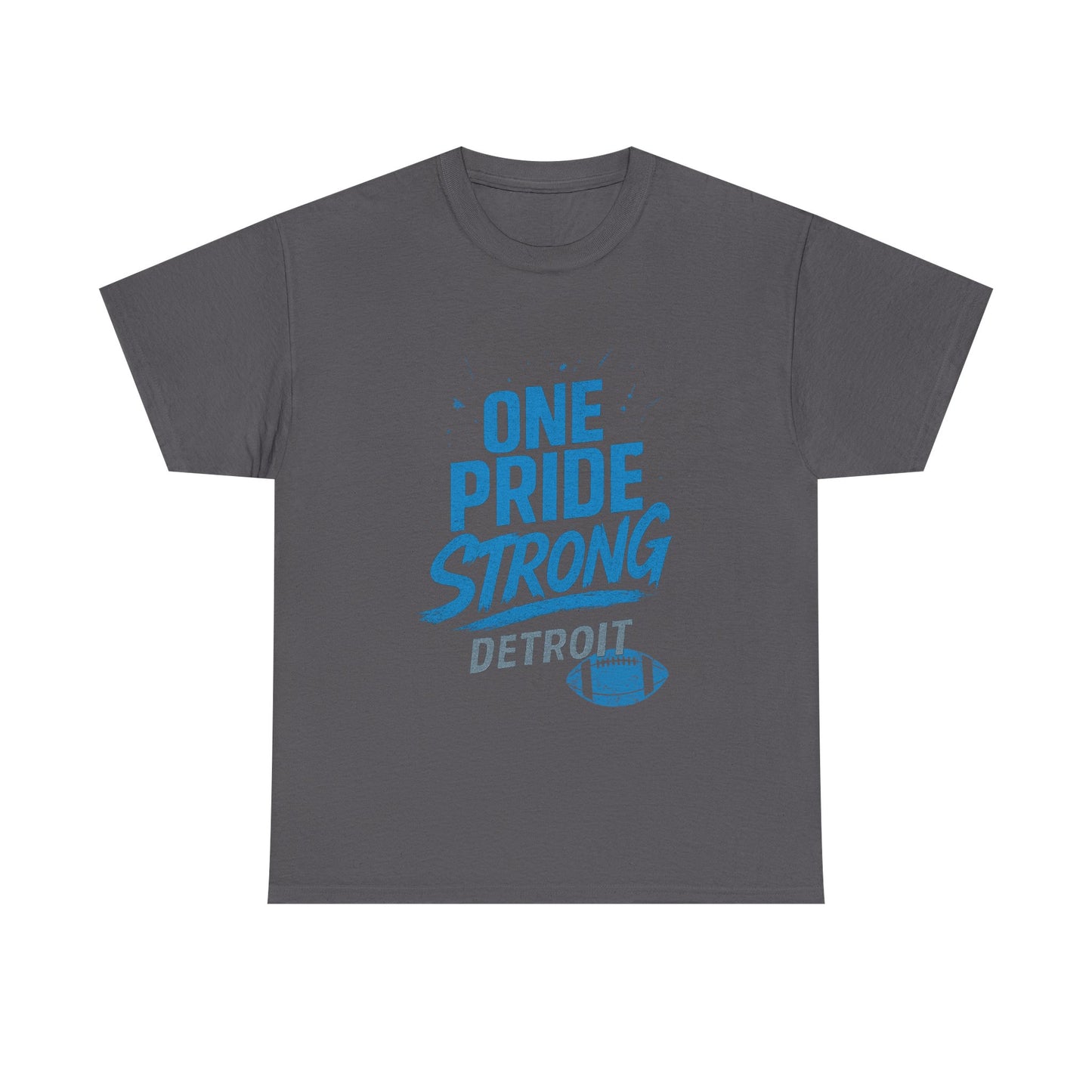 Detroit Lions Pride Tee - Male Heavy Cotton T-Shirt, Football Fan Apparel, Game Day Gear, Gift for Sports Lovers, Casual Wear