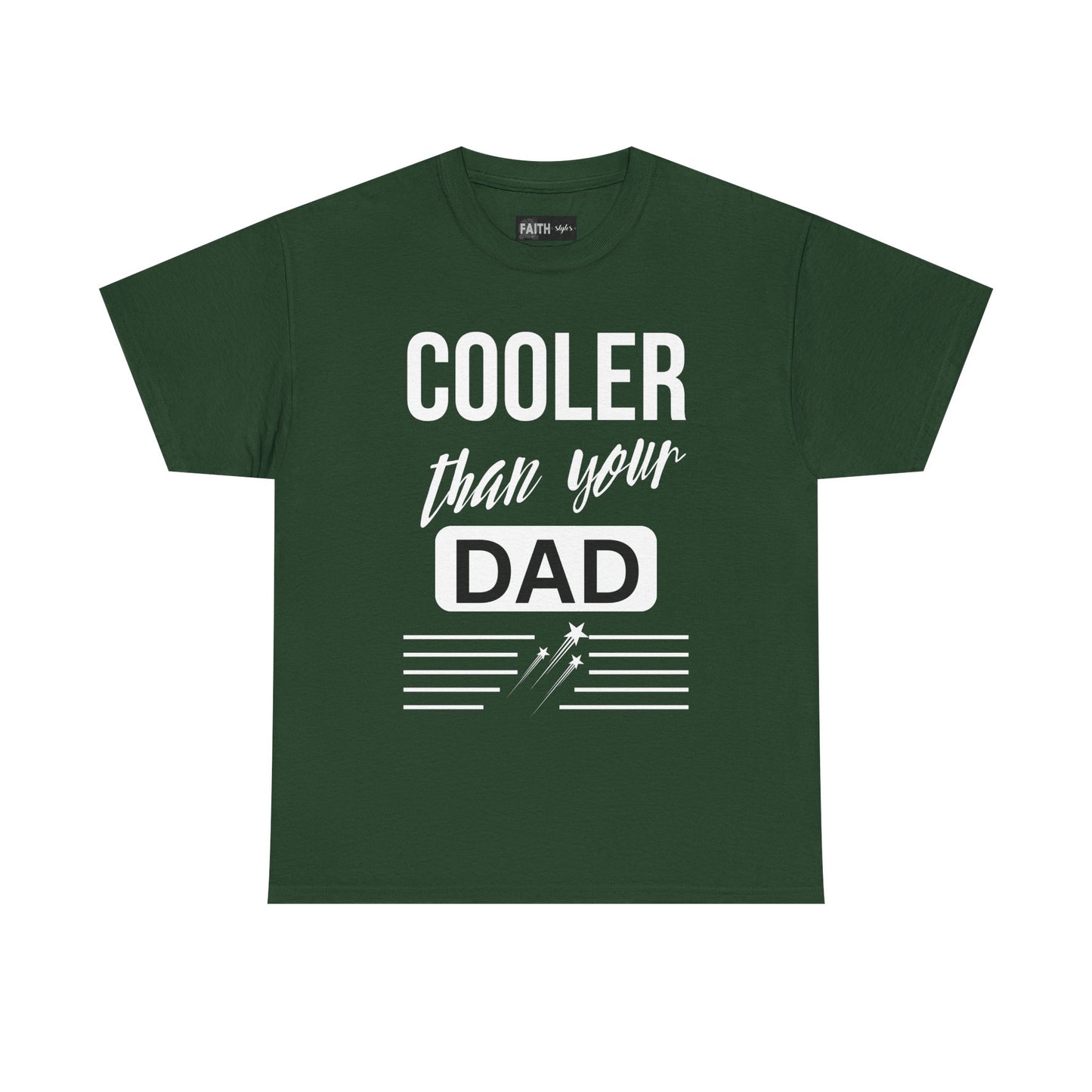 Cooler Than Your Dad Tee - Funny Gift for Dads, Unisex Cotton T-Shirt, Father's Day, Birthday, Casual Wear, Gift for Him, Dad Humor