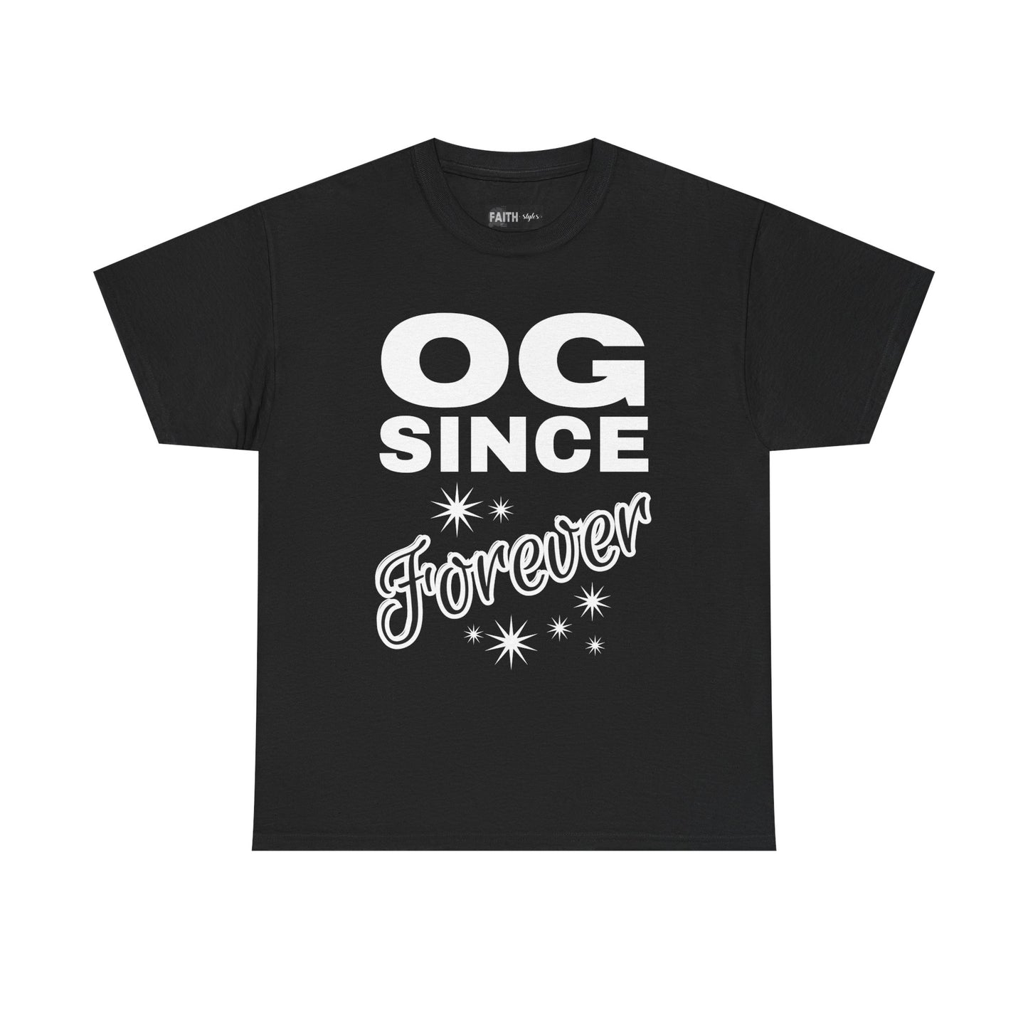 Grandpa Heavy Cotton Tee - OG Since Forever, Casual Tee, Trendy Graphic Shirt, Gift for Friends, Streetwear Fashion