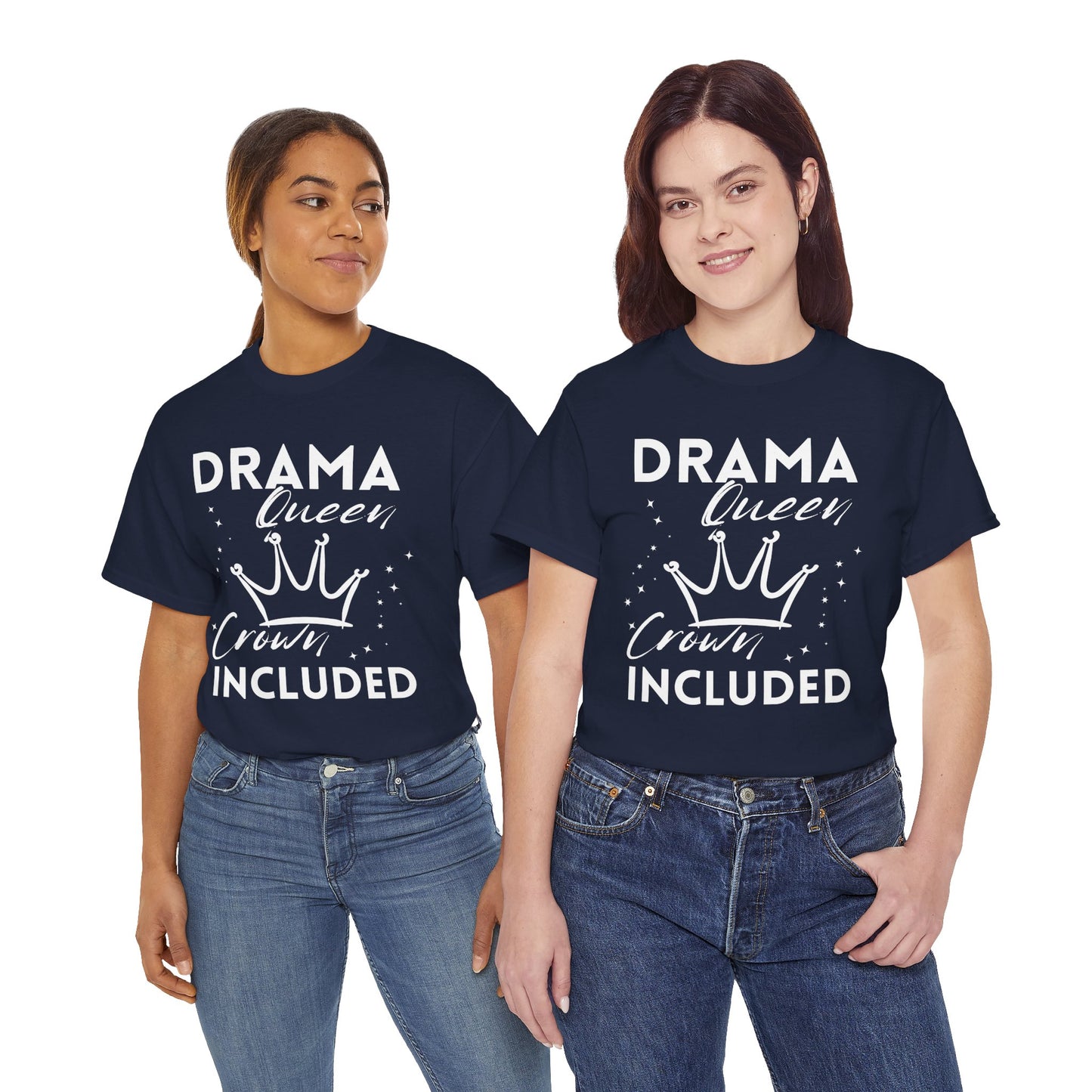 Drama Queen Cotton Tee - Empowering T-Shirt, Gift for Her, Casual Wear, Birthday Celebration, Statement Top
