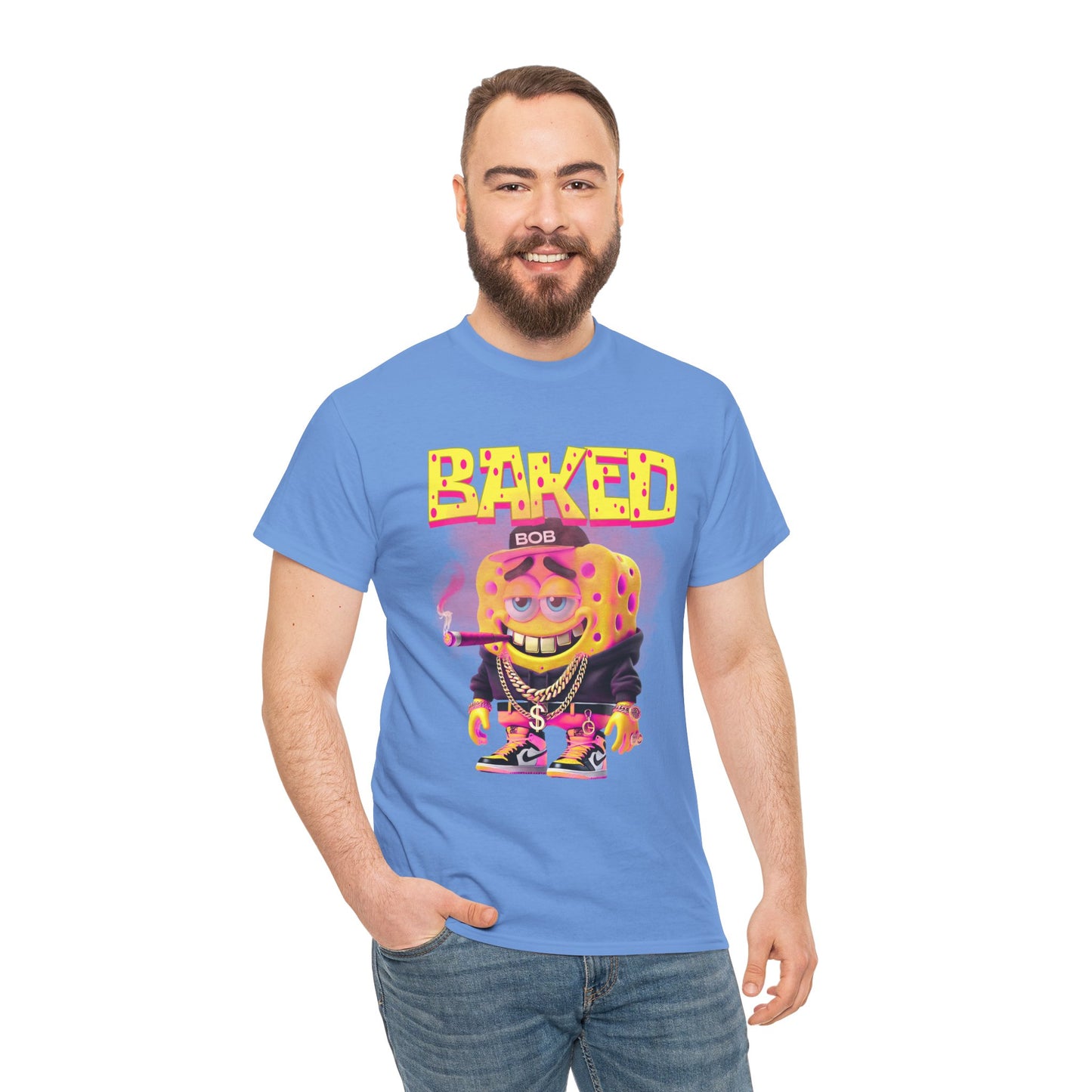 Baked Bob Unisex Heavy Cotton Tee - Fun Graphic Tee for Casual Wear