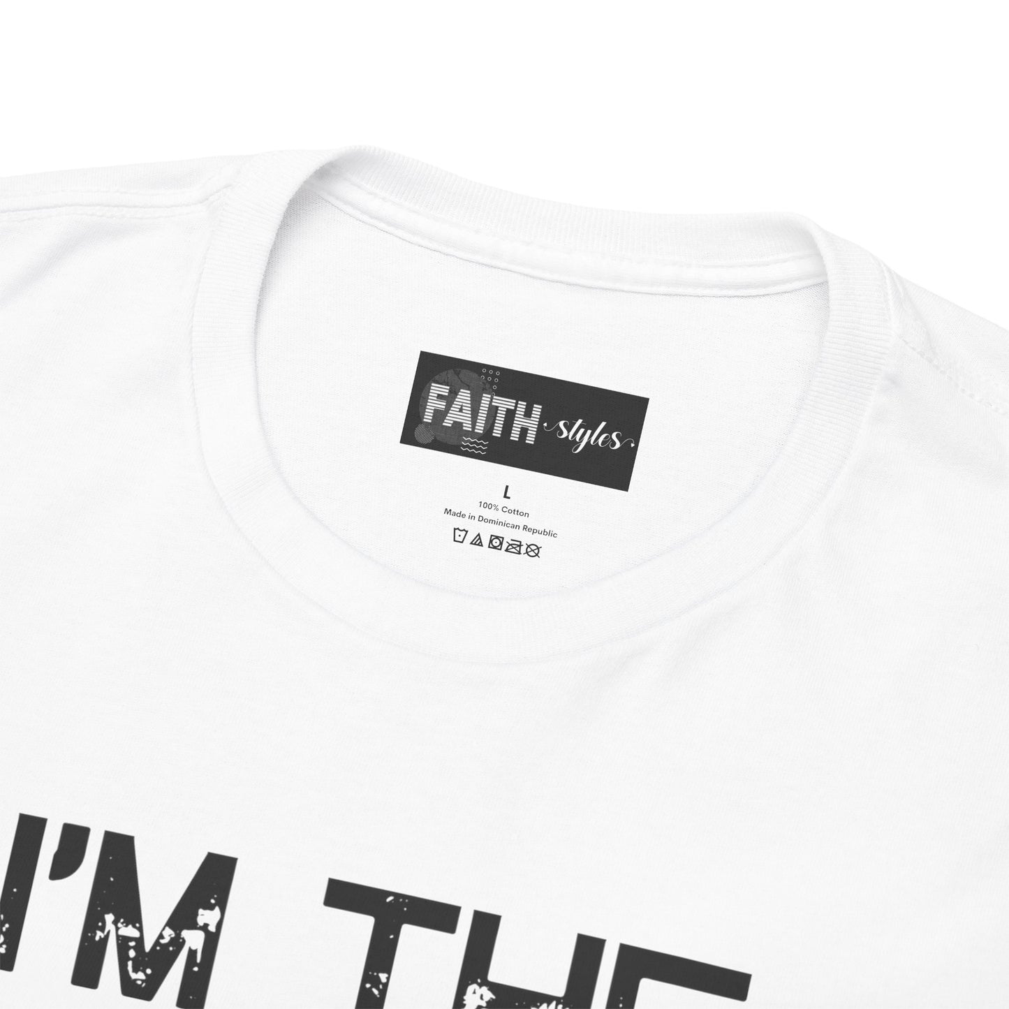 I'm the Favorite Unisex Heavy Cotton Tee, Funny Tee Shirt for Friends, Family Gift, Humor Top, Casual Wear, Birthday Gift, Everyday Comfort