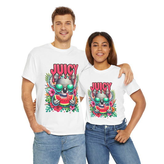 Juicy Watermelon Graphic Tee, Unisex Cotton T-Shirt, Summer Vibes, Beachwear, Fun Casual Wear, Gift for Friends, Festival Apparel