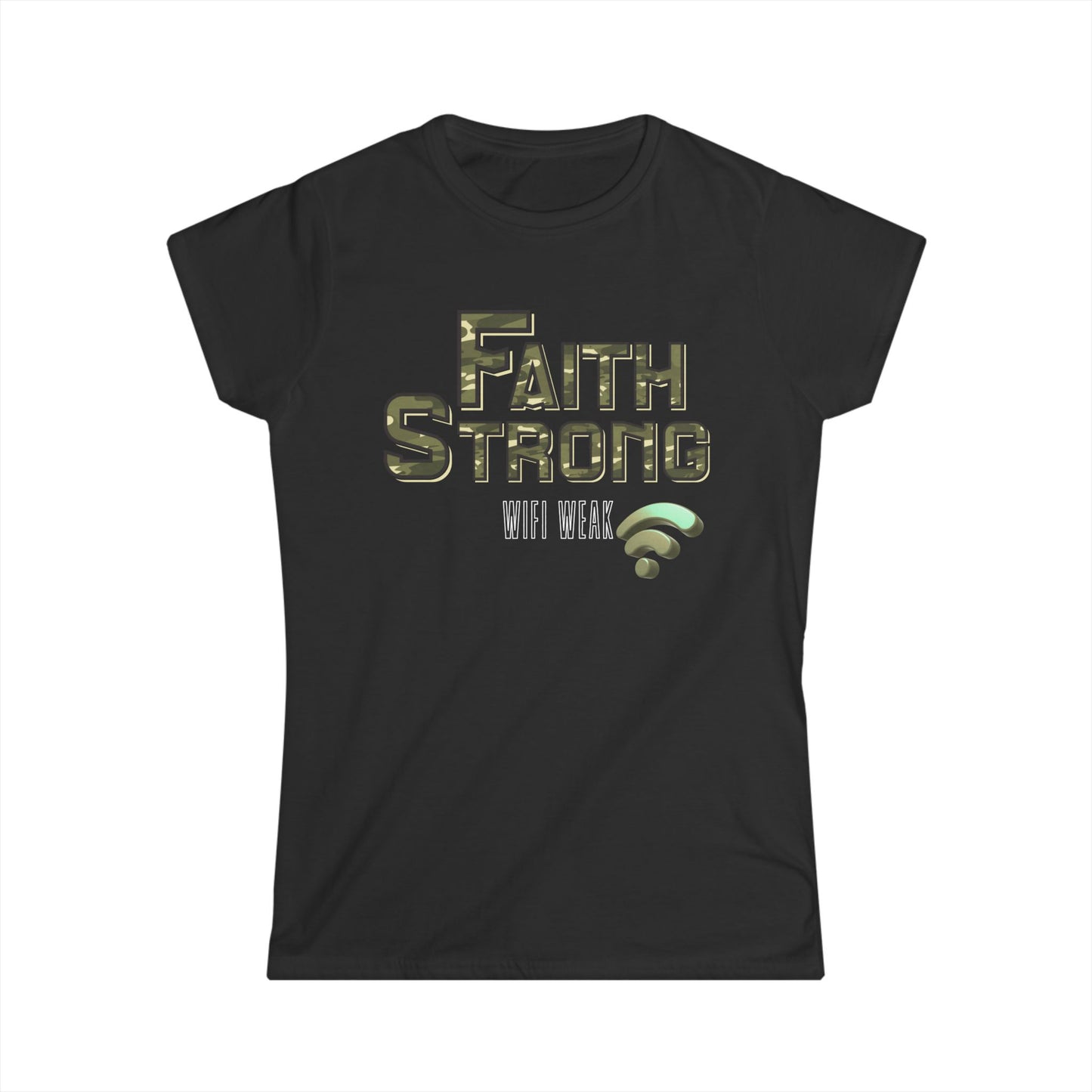Faith Strong Women's Tee - Inspirational T-Shirt for Believers, Casual Top, Fitness Wear, Gift for Faith, Everyday Style