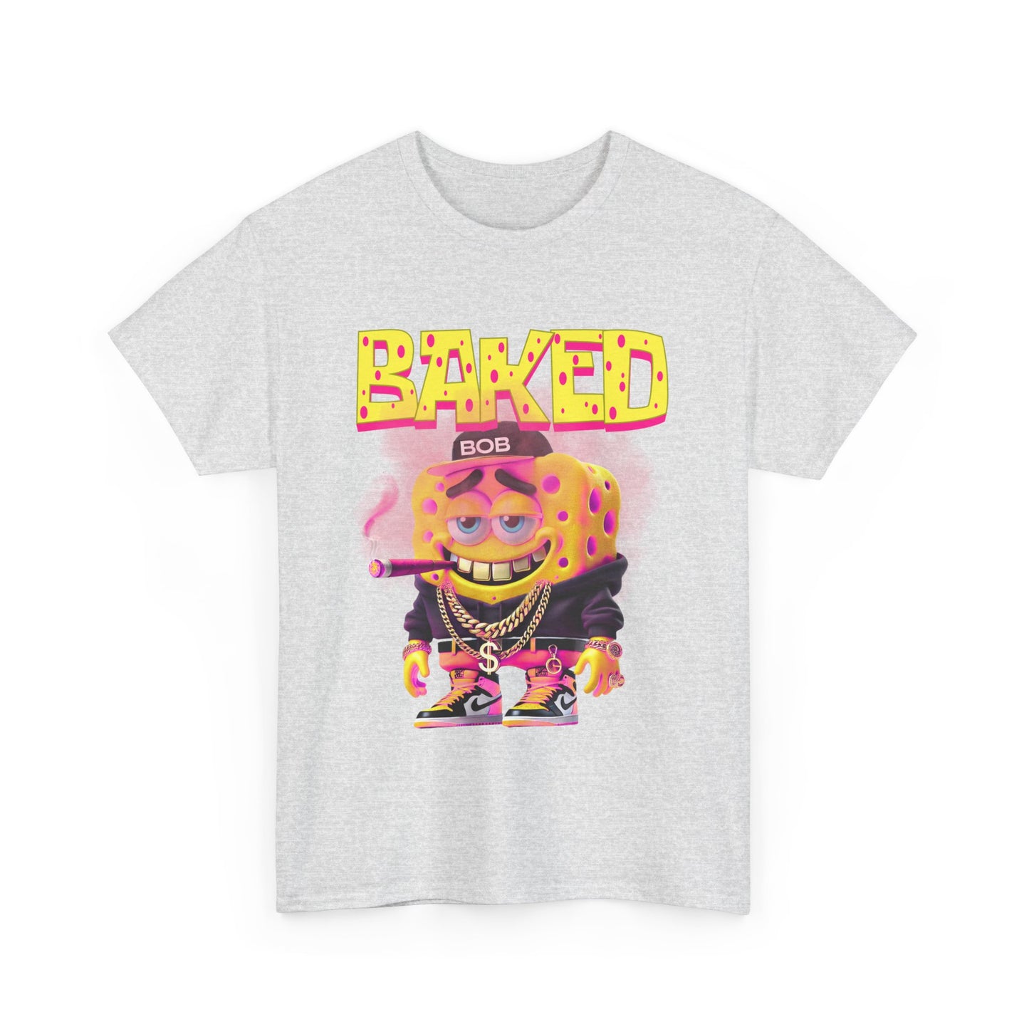 Baked Bob Unisex Heavy Cotton Tee - Fun Graphic Tee for Casual Wear