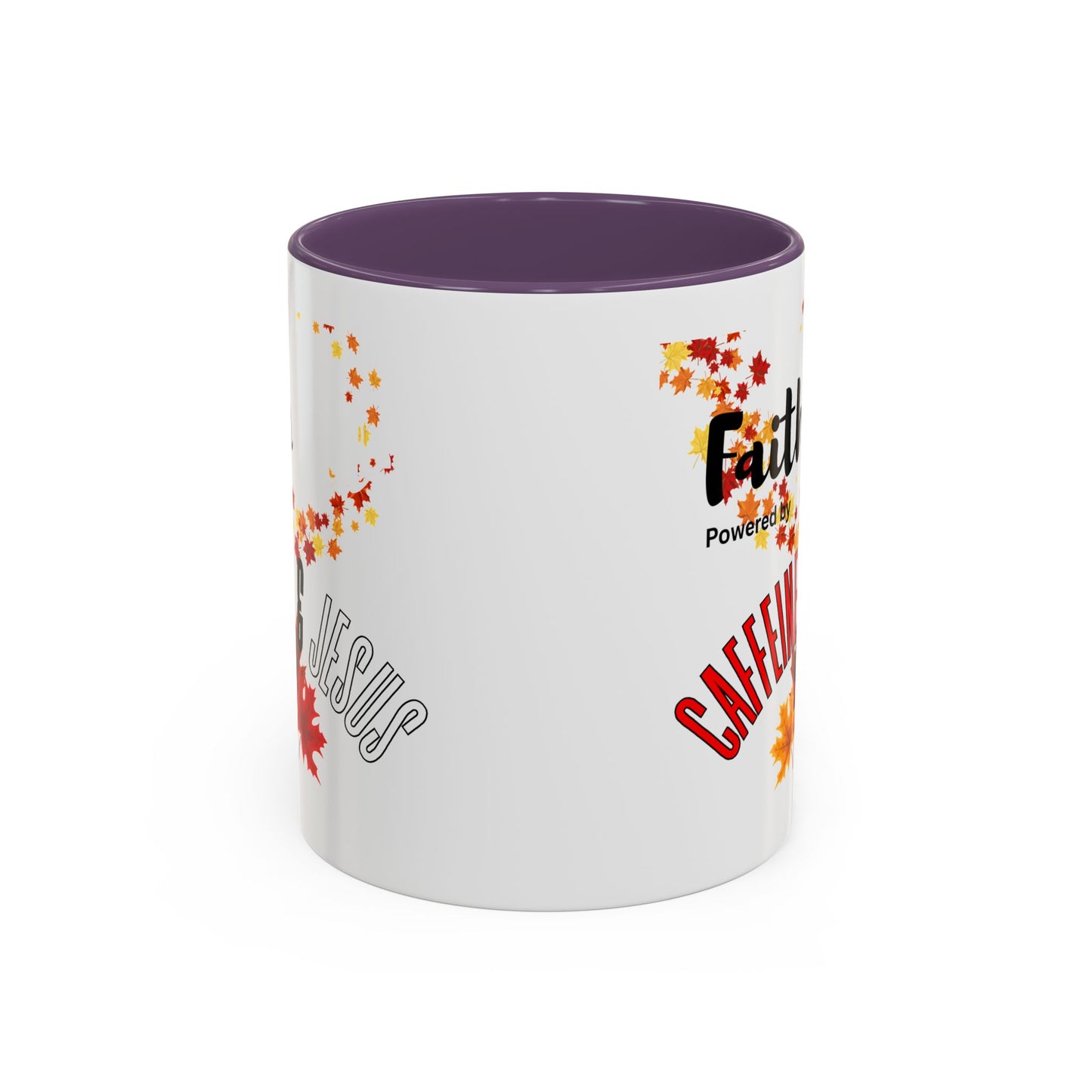 Faith & Caffeine Fall Coffee Mug | Perfect for Autumn Lovers, Thanksgiving Gift, Religious Coffee Cup, Inspirational Drinkware, Cozy Vibes