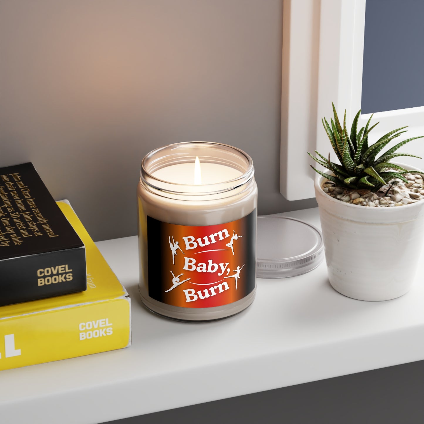 Scented Soy Candles, Cozy Aromatic Candles for Home, Relaxation Gift, Burn Baby Burn Design, Candle Lovers, Home Decor