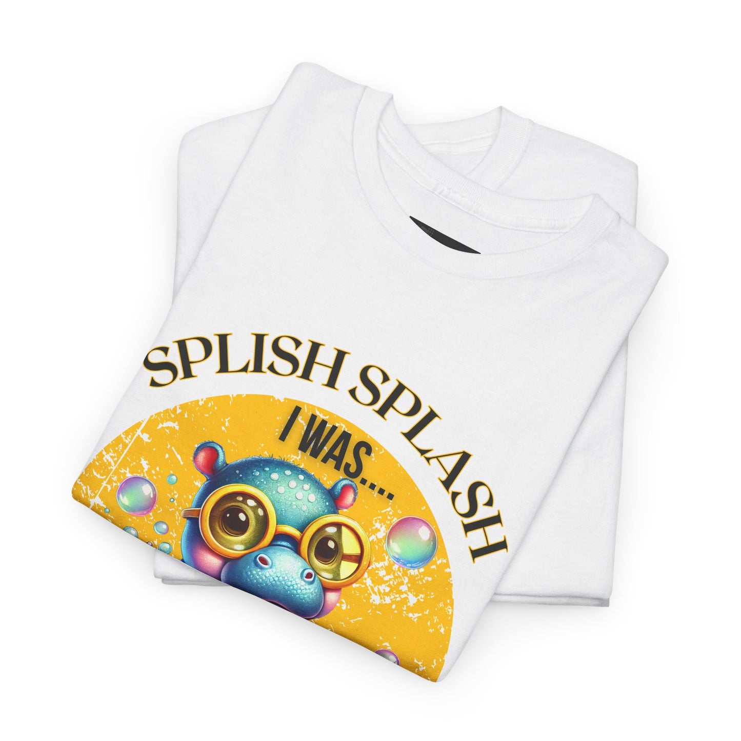 Splash Splash Frog Tee, Cute Animal Shirt, Fun Graphic T-Shirt, Summer Vibes Apparel, Gifts for Animal Lovers, Unisex Cotton Tee