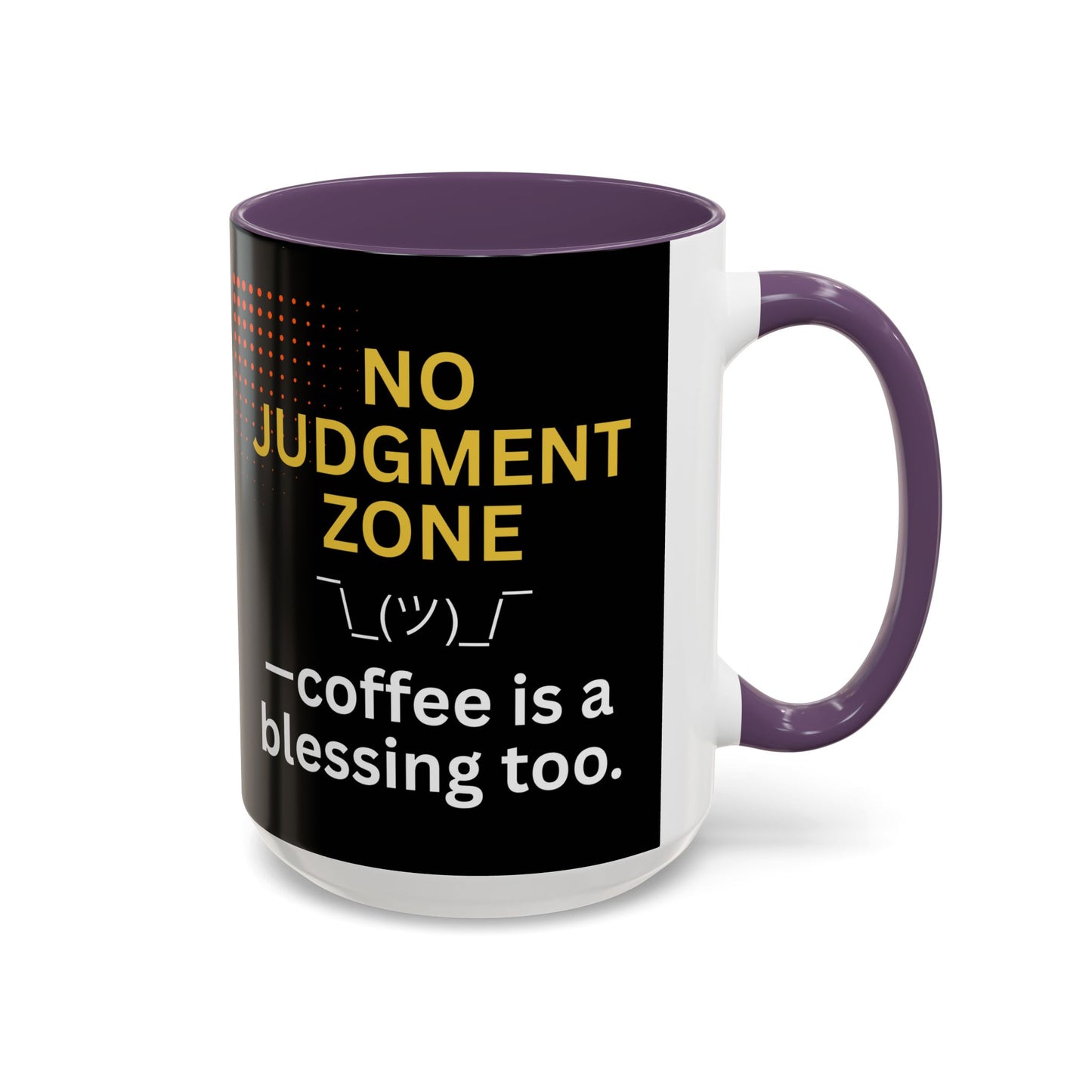 No Judgment Zone Coffee Mug, Funny Gift for Coffee Lovers, Unique Java Cup, Perfect for Birthdays, Inspirational Drinkware