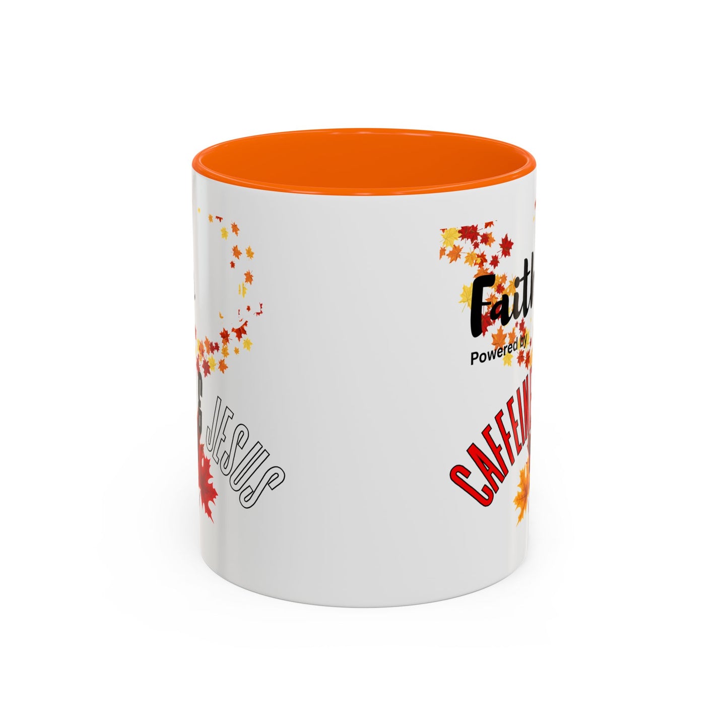 Faith & Caffeine Fall Coffee Mug | Perfect for Autumn Lovers, Thanksgiving Gift, Religious Coffee Cup, Inspirational Drinkware, Cozy Vibes