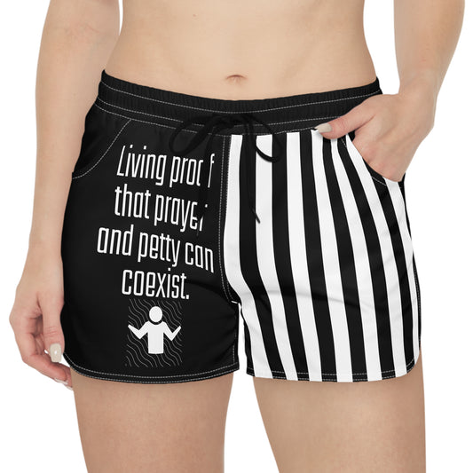 Living Proof Casual Shorts for Women, Fun Summer Shorts, Sporty Everyday Wear, Beach Shorts, Unique Gift for Her