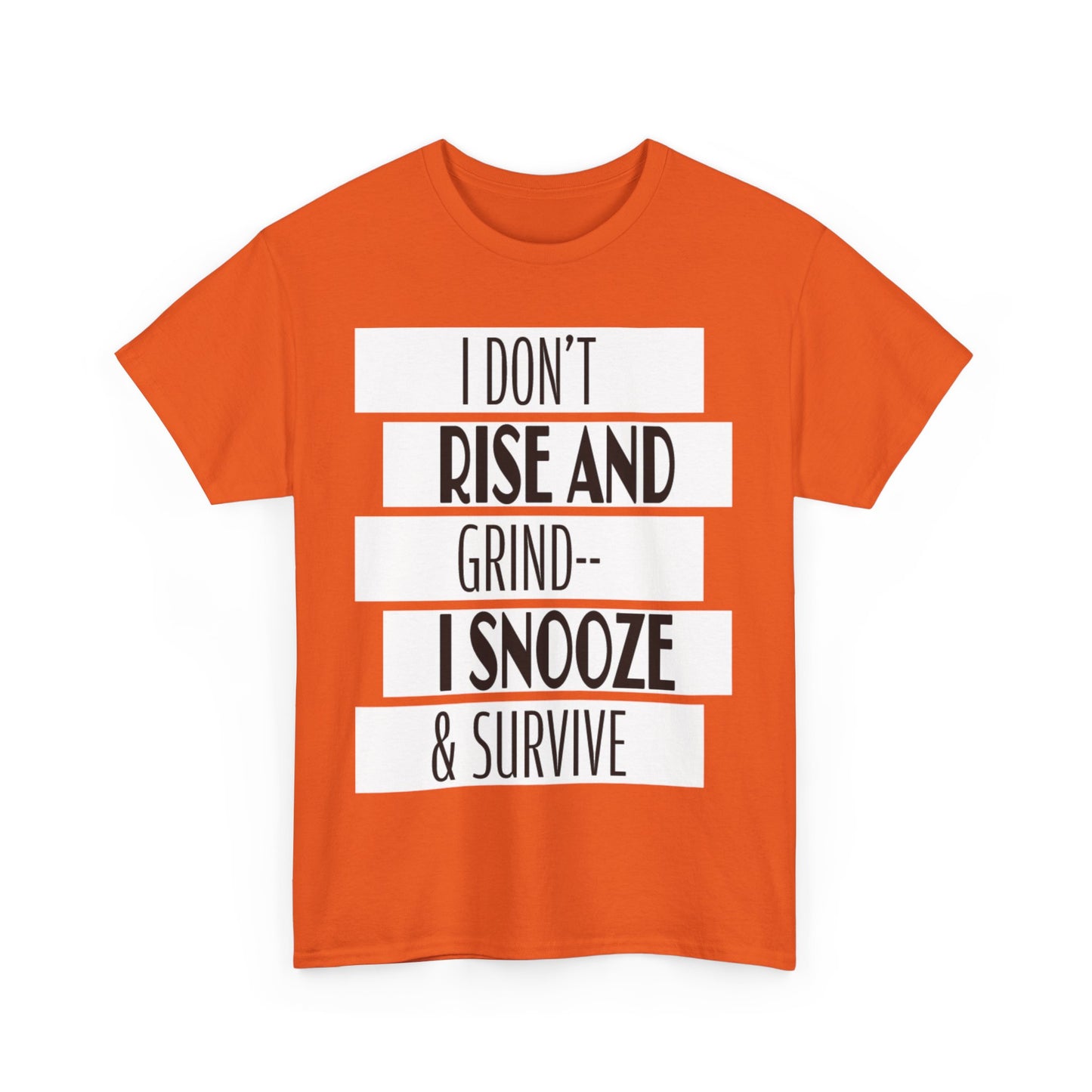 Funny Snooze Survival Tee for Lazy Days, Male's Cotton T-Shirt, Gift for Coffee Lovers, Sleepyhead Apparel, Relaxed Lifestyle Top