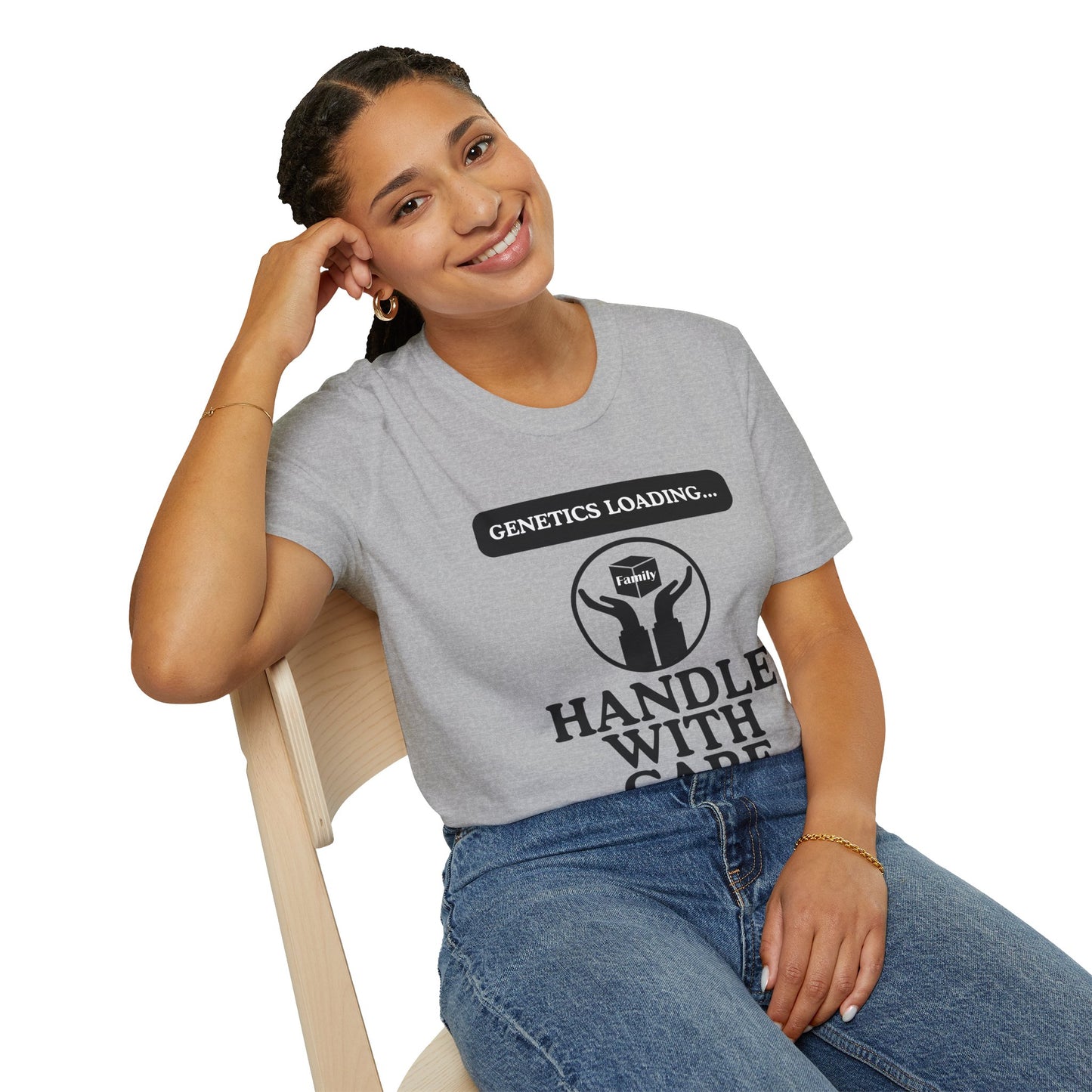 Genetics Loading T-Shirt, Funny Genetics Tee, Gift for Science Lovers, Unisex Humor Shirt, Casual Wear for Every Occasion