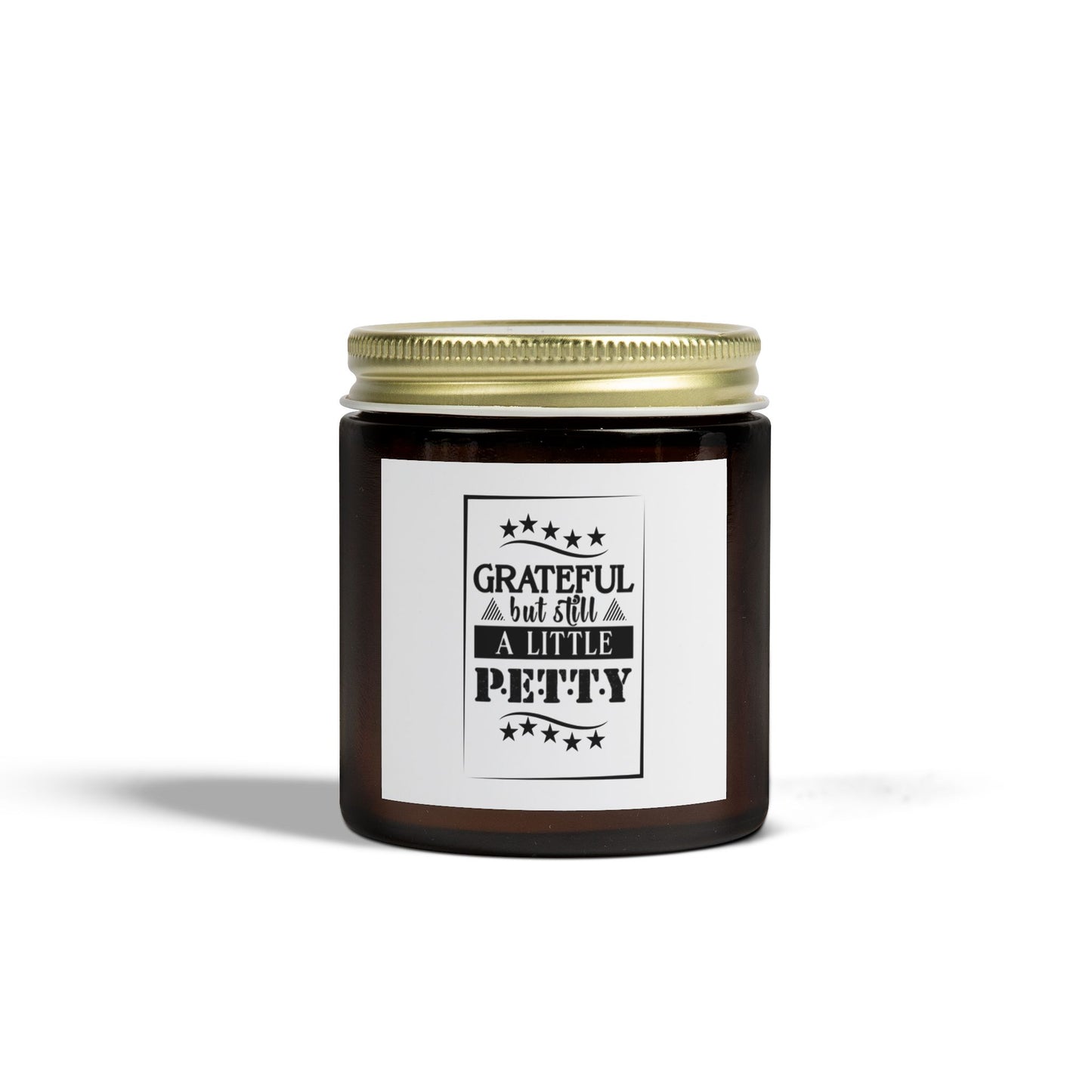 "GRATEFUL..." Scented Candles, Coconut Apricot Wax (4oz, 9oz)