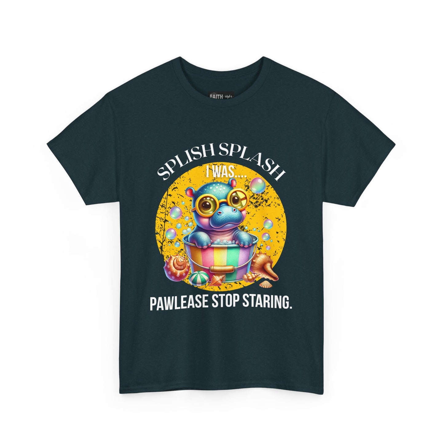 Splash Splash Frog Tee, Cute Animal Shirt, Fun Graphic T-Shirt, Summer Vibes Apparel, Gifts for Animal Lovers, Unisex Cotton Tee