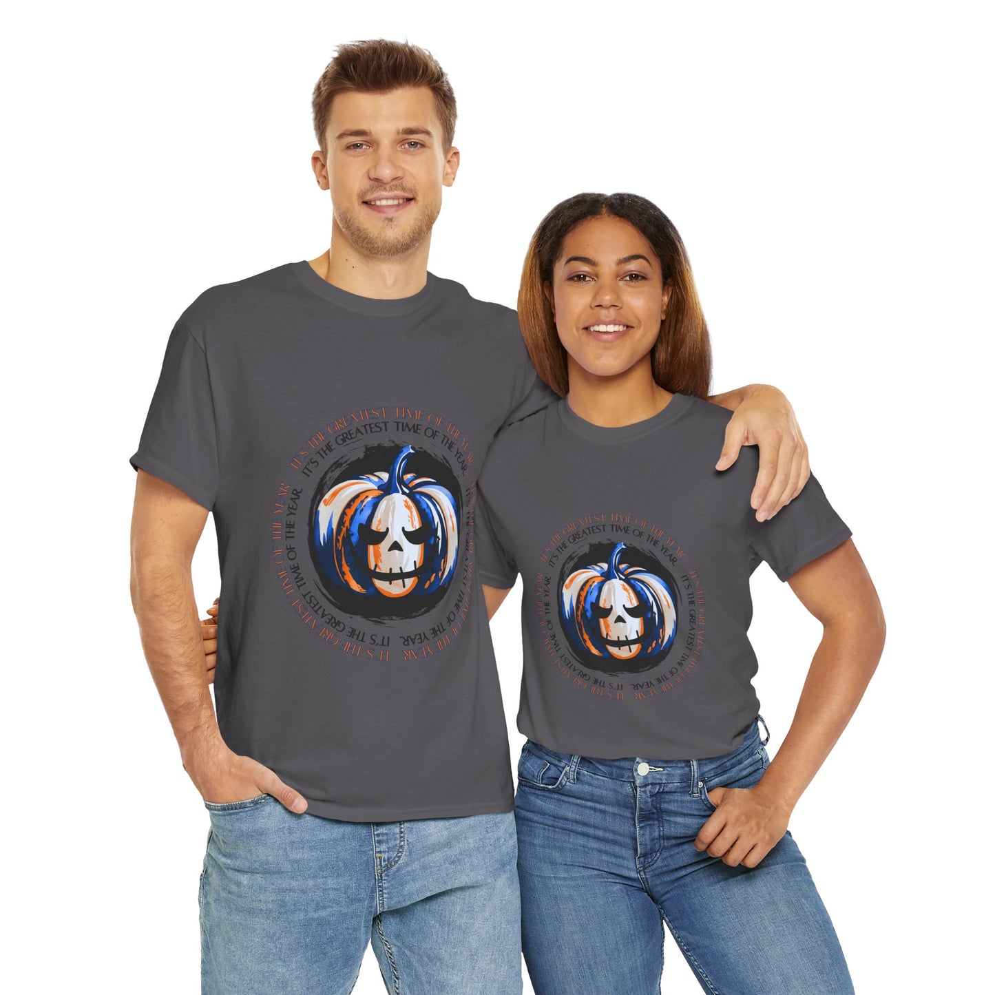 Halloween Pumpkin Tee, Unisex Halloween Shirt, Spooky Fall Apparel, Autumn Outfit, Trick or Treat Gift