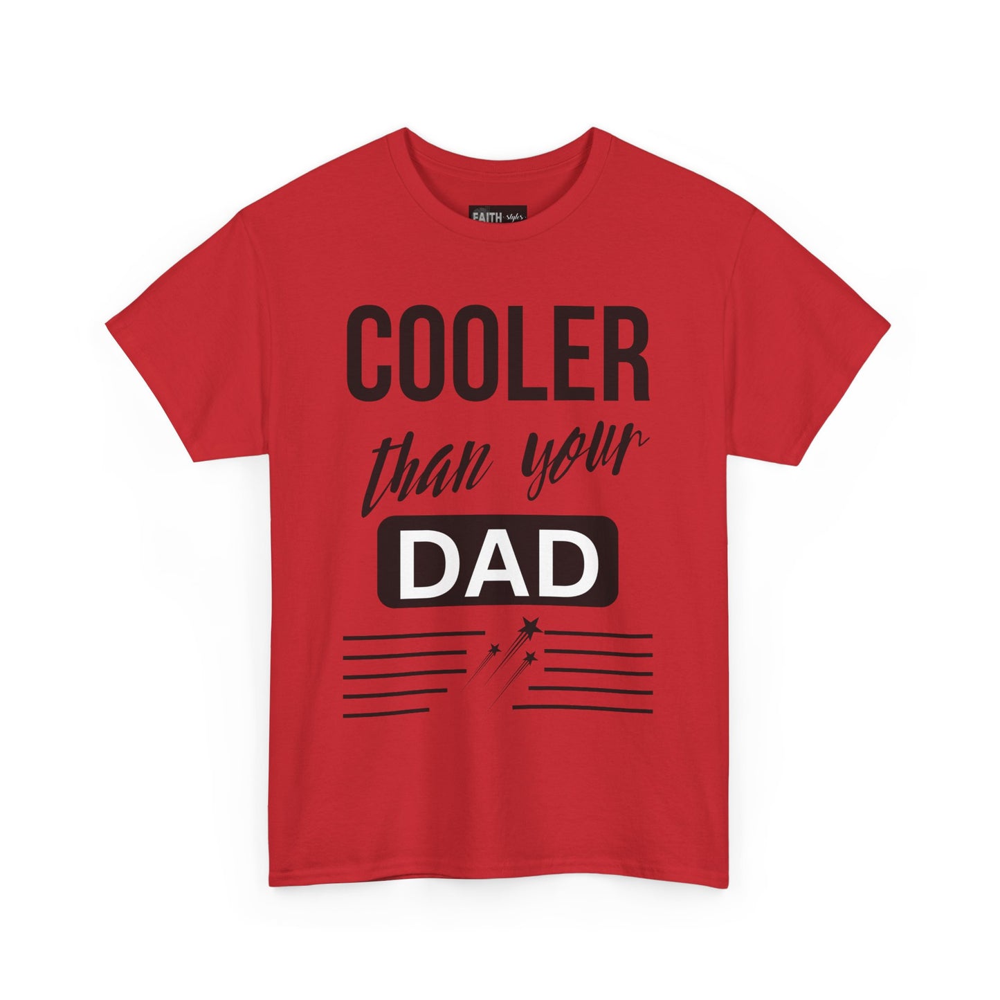 Cooler Than Your Dad Tee - Funny Gift for Dads, Unisex Cotton T-Shirt, Father's Day, Birthday, Casual Wear, Gift for Him, Dad Humor