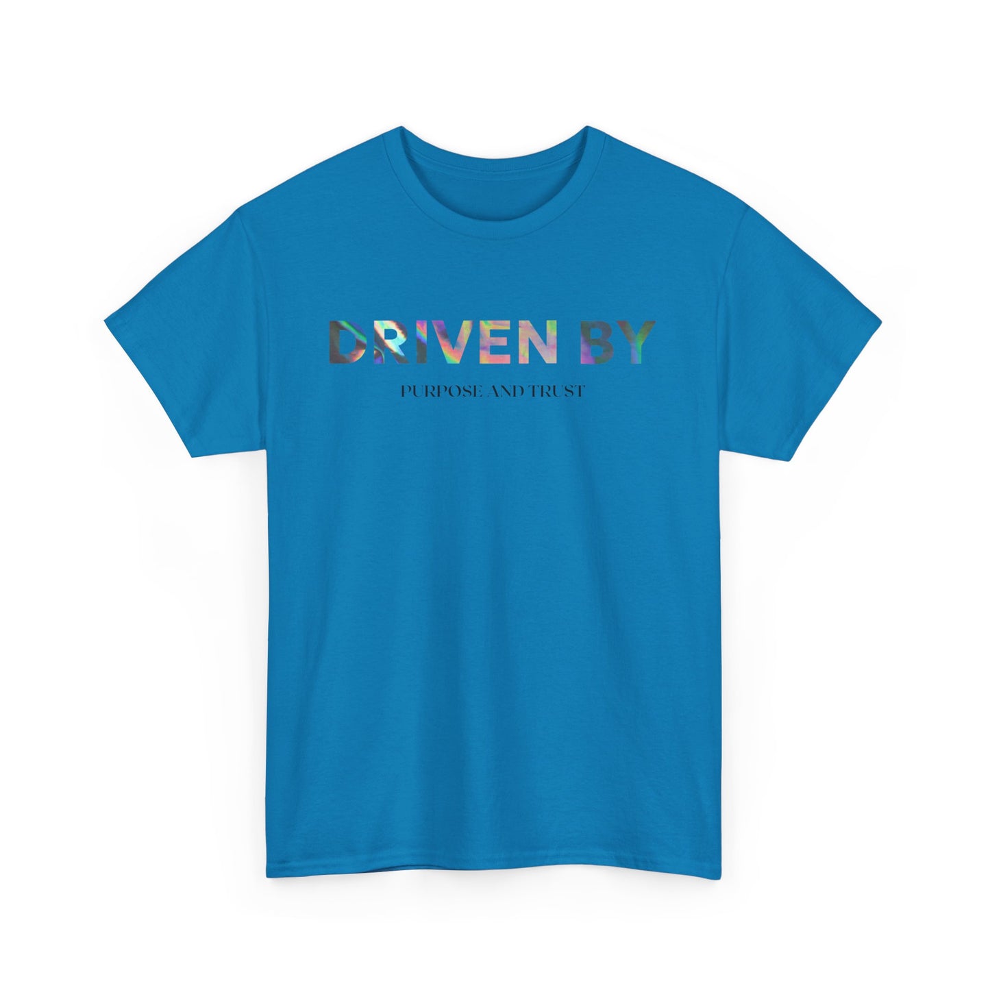 Driven By Inspiration Unisex Heavy Cotton Tee, Motivational Shirt, Casual Wear, Gift Idea for Friends, Positive Vibes, Everyday Style