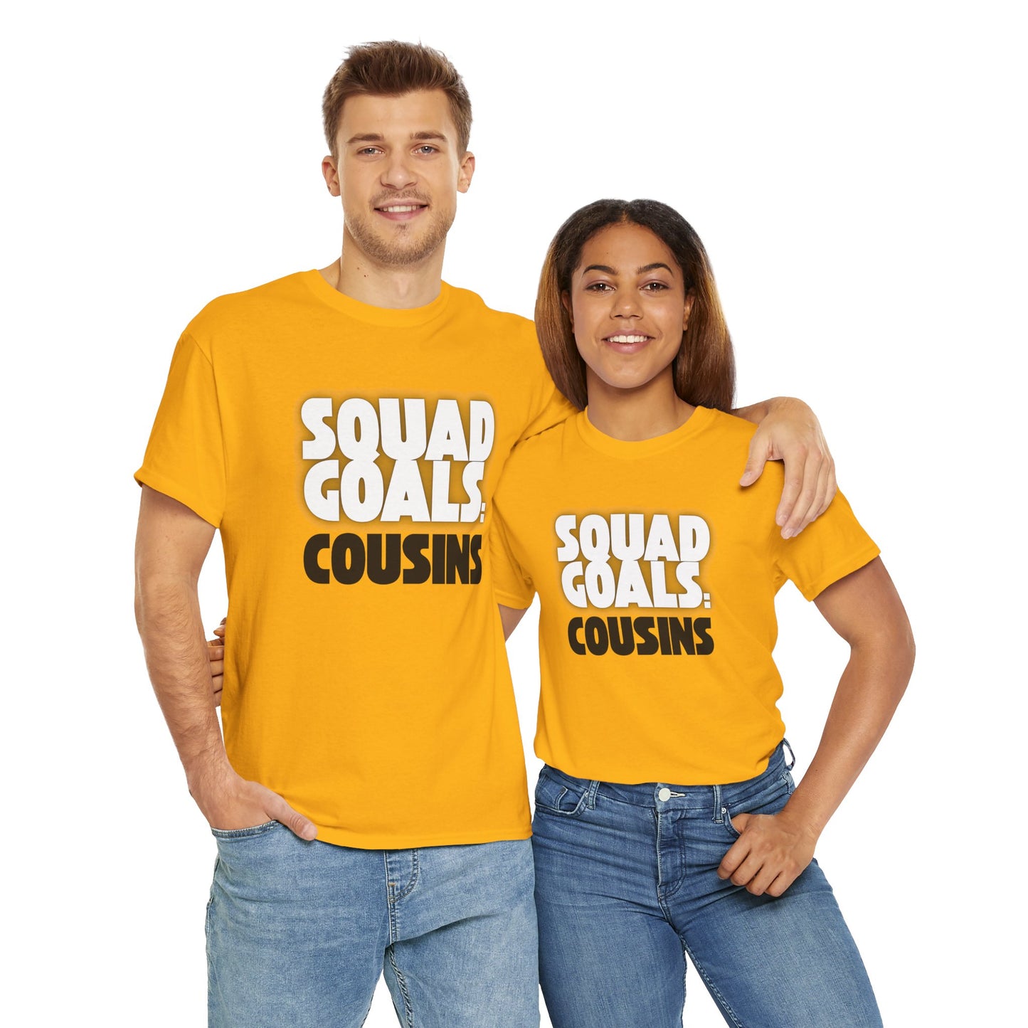Cousins Squad Goals T-Shirt, Family Reunion Shirt, Unisex Graphic Tee, Cousin Gift, Summer BBQ Style, Matching Family Apparel