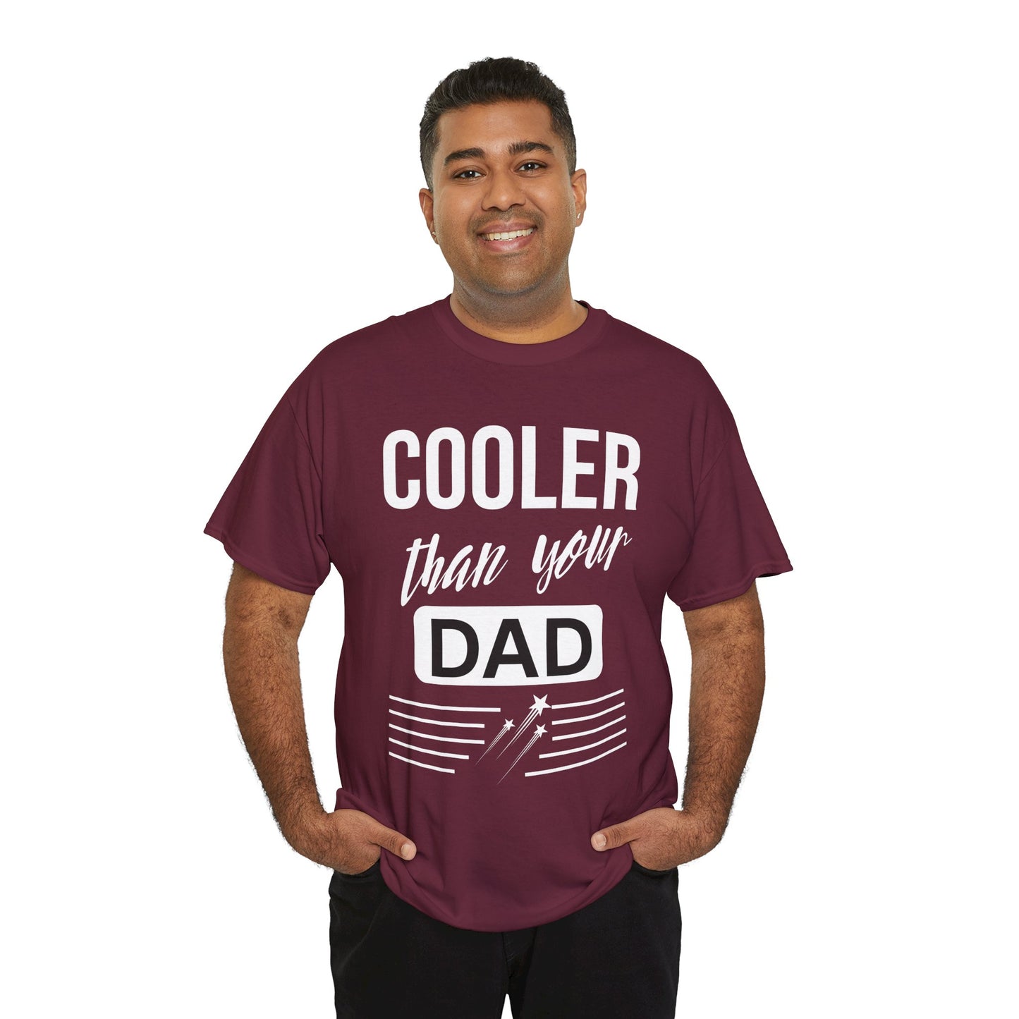 Cooler Than Your Dad Tee - Funny Gift for Dads, Unisex Cotton T-Shirt, Father's Day, Birthday, Casual Wear, Gift for Him, Dad Humor