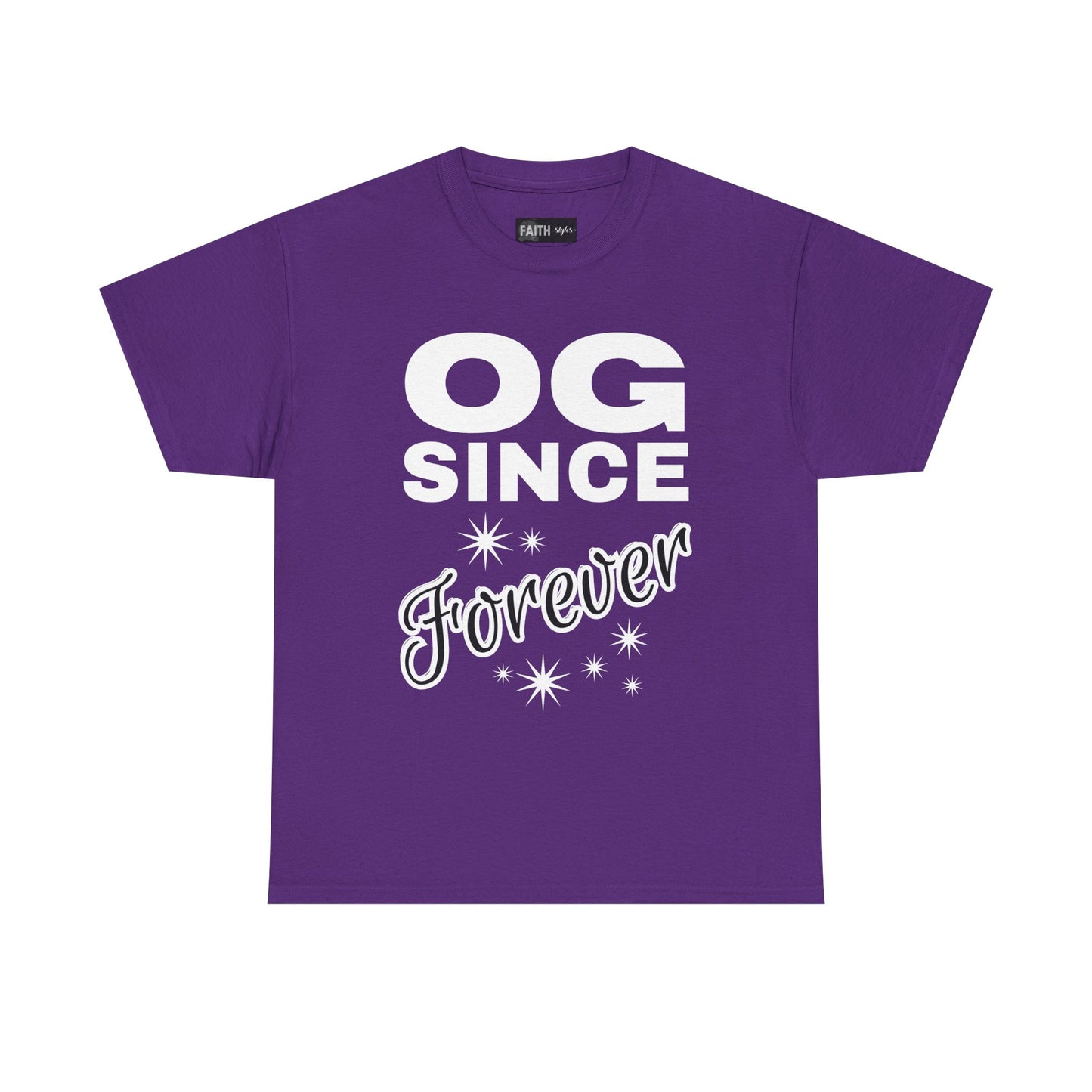 Grandpa Heavy Cotton Tee - OG Since Forever, Casual Tee, Trendy Graphic Shirt, Gift for Friends, Streetwear Fashion