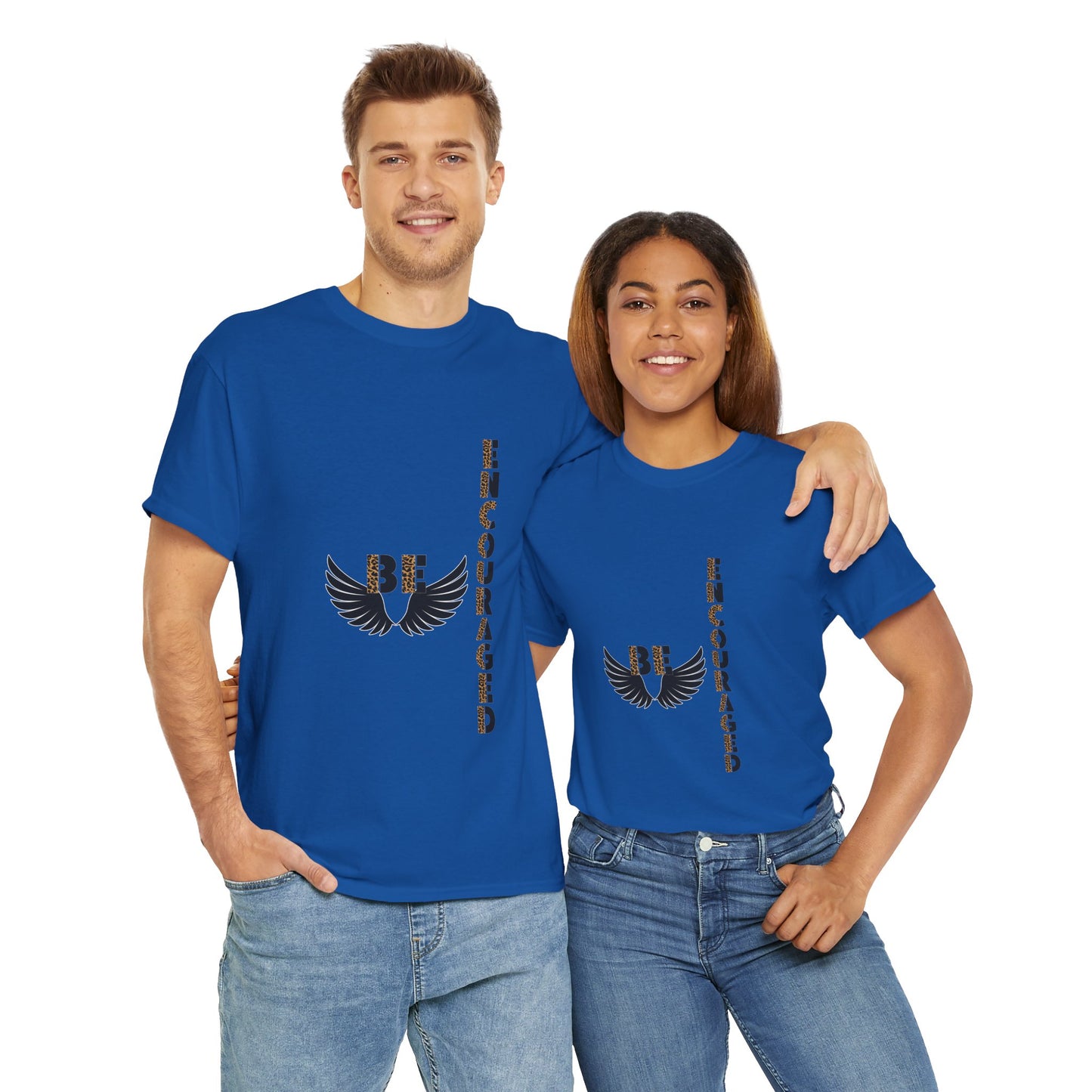 Be Encouraged Unisex Heavy Cotton T-shirt- Inspirational Gift, Motivational Shirt, Casual Wear, Everyday Reminder, Uplifting Apparel