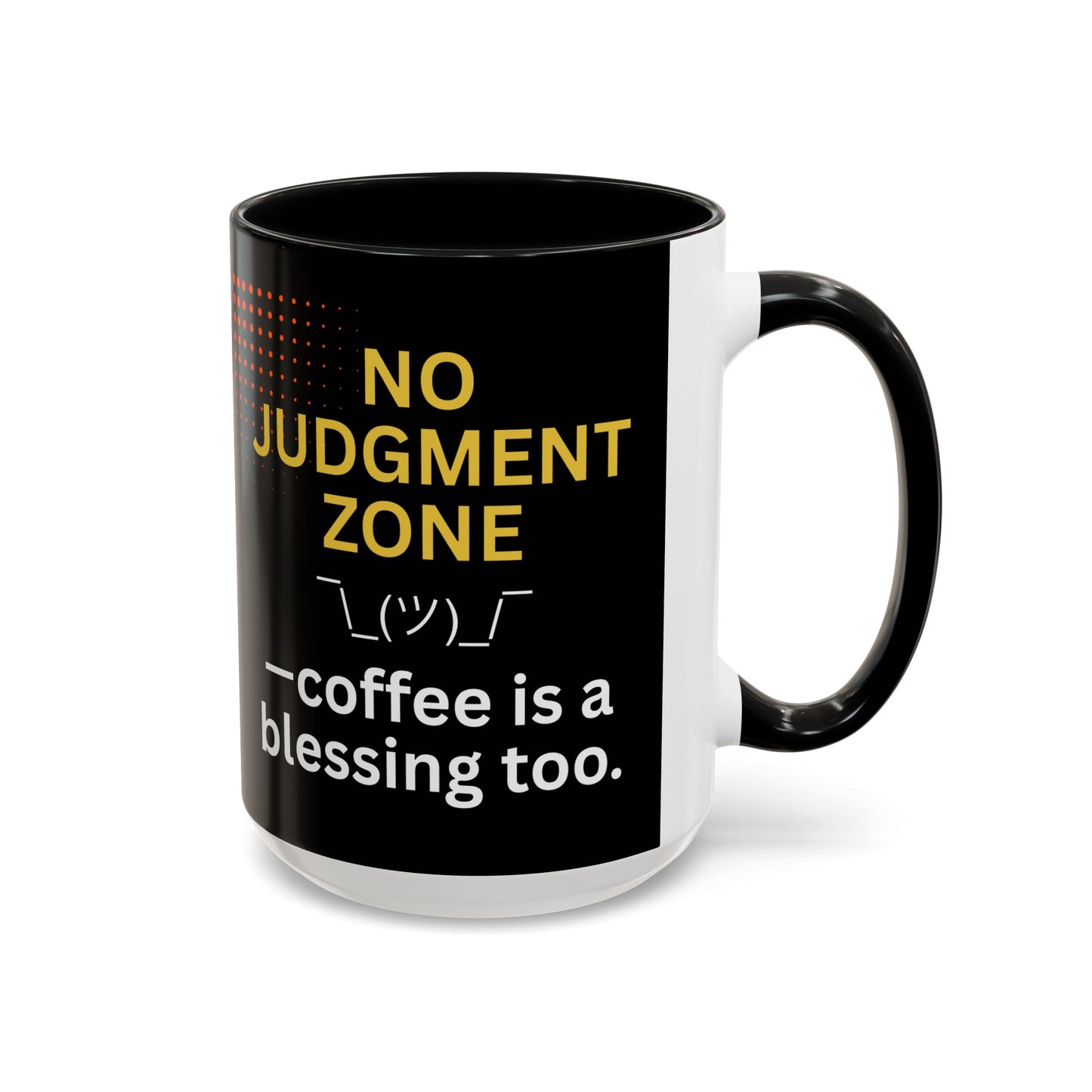 No Judgment Zone Coffee Mug, Funny Gift for Coffee Lovers, Unique Java Cup, Perfect for Birthdays, Inspirational Drinkware