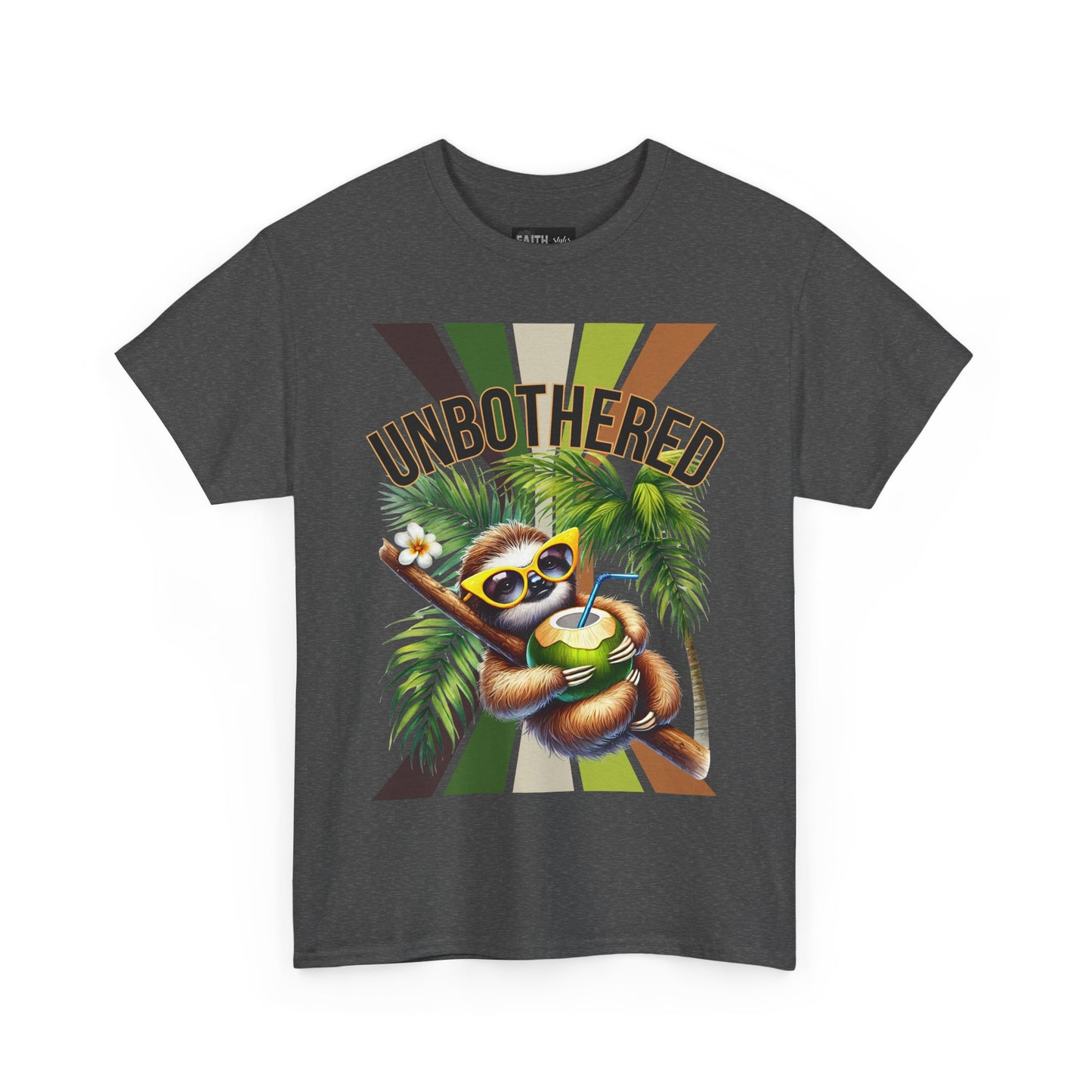 Chill Sloth Graphic Tee - Unbothered Cotton T-Shirt, Casual Wear, Perfect for Gifts, Nature Lovers, Relaxed Vibes