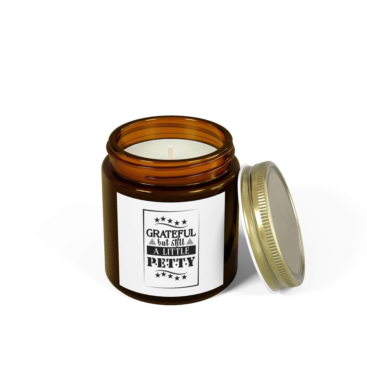 "GRATEFUL..." Scented Candles, Coconut Apricot Wax (4oz, 9oz)