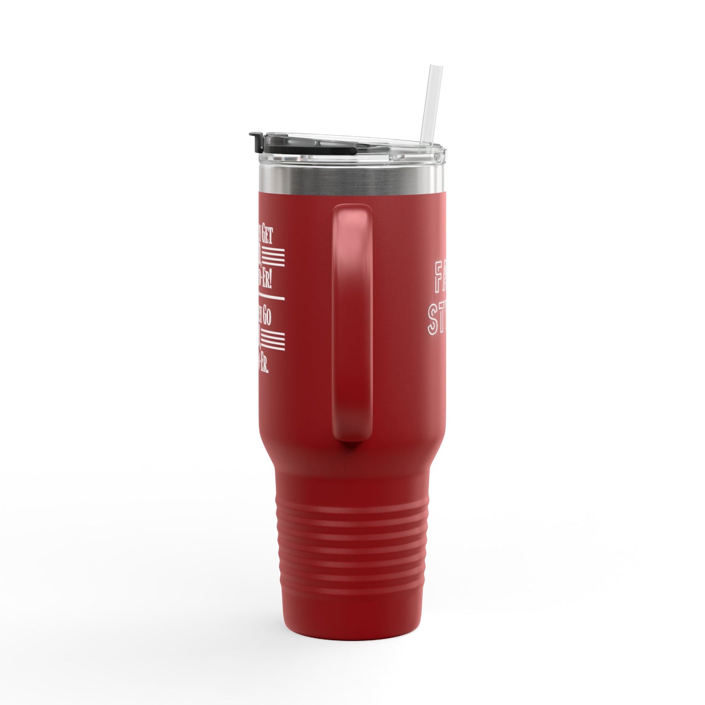 "WHEN THEY GO LOW..." Insulated Travel Mug, 40oz