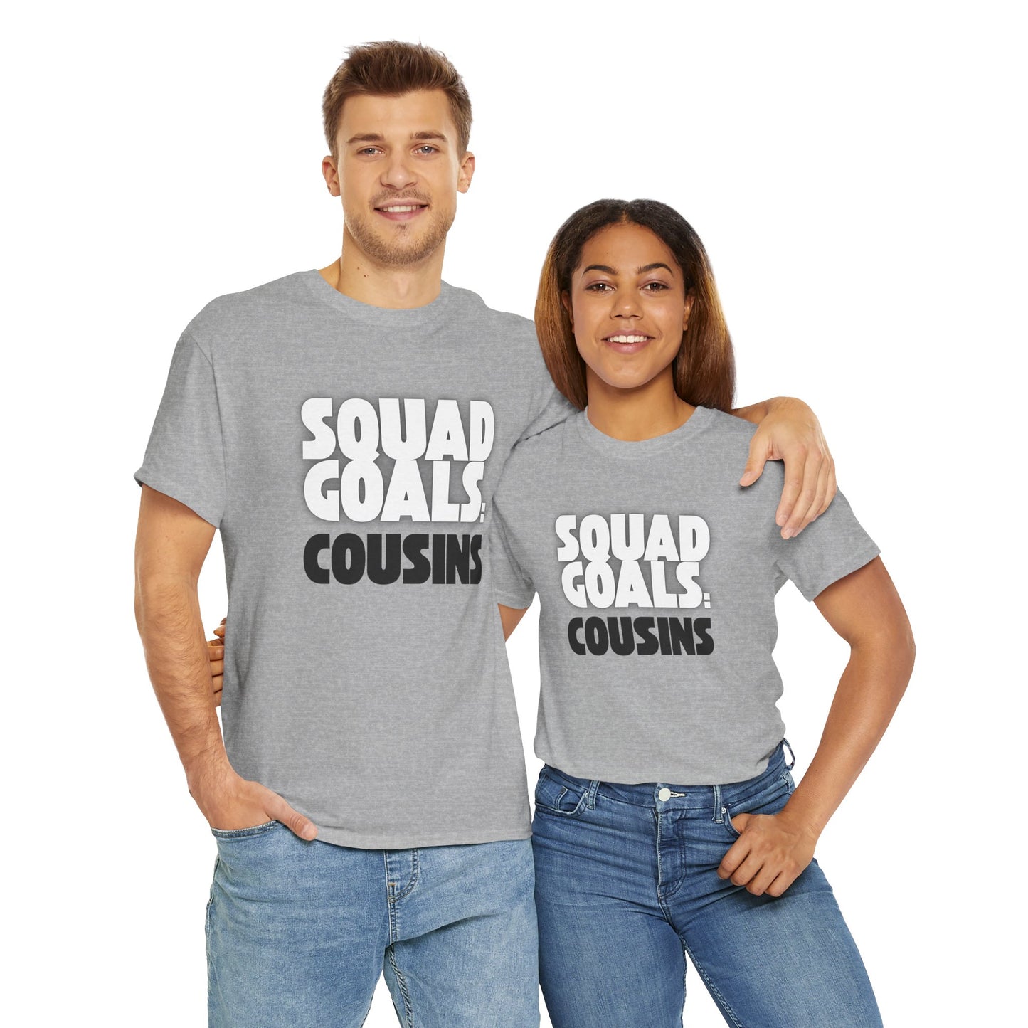 Cousins Squad Goals T-Shirt, Family Reunion Shirt, Unisex Graphic Tee, Cousin Gift, Summer BBQ Style, Matching Family Apparel