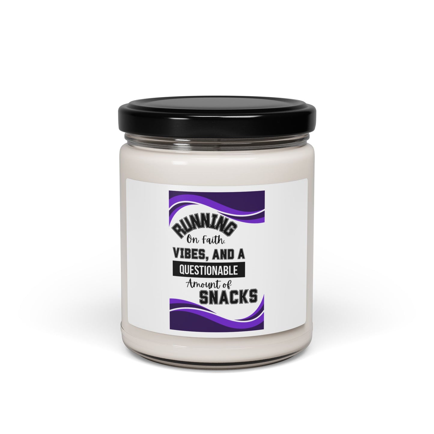 "RUNNING ON FAITH" Scented Soy Candle, 9oz