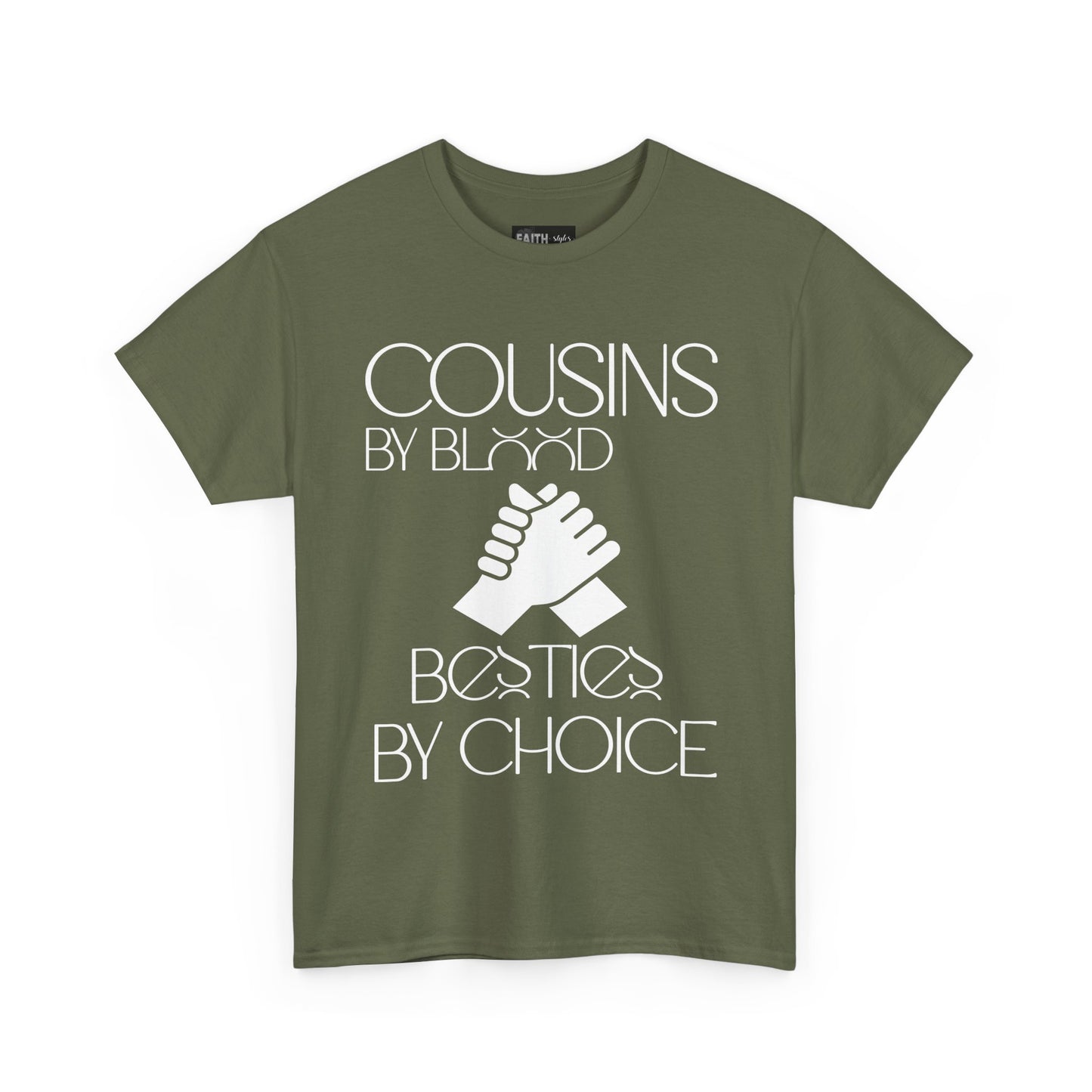 Cousins & Besties Tee, Unisex Heavy Cotton T-Shirt, Family Reunion Apparel, Friendship Gift, Casual Wear, Summer Style
