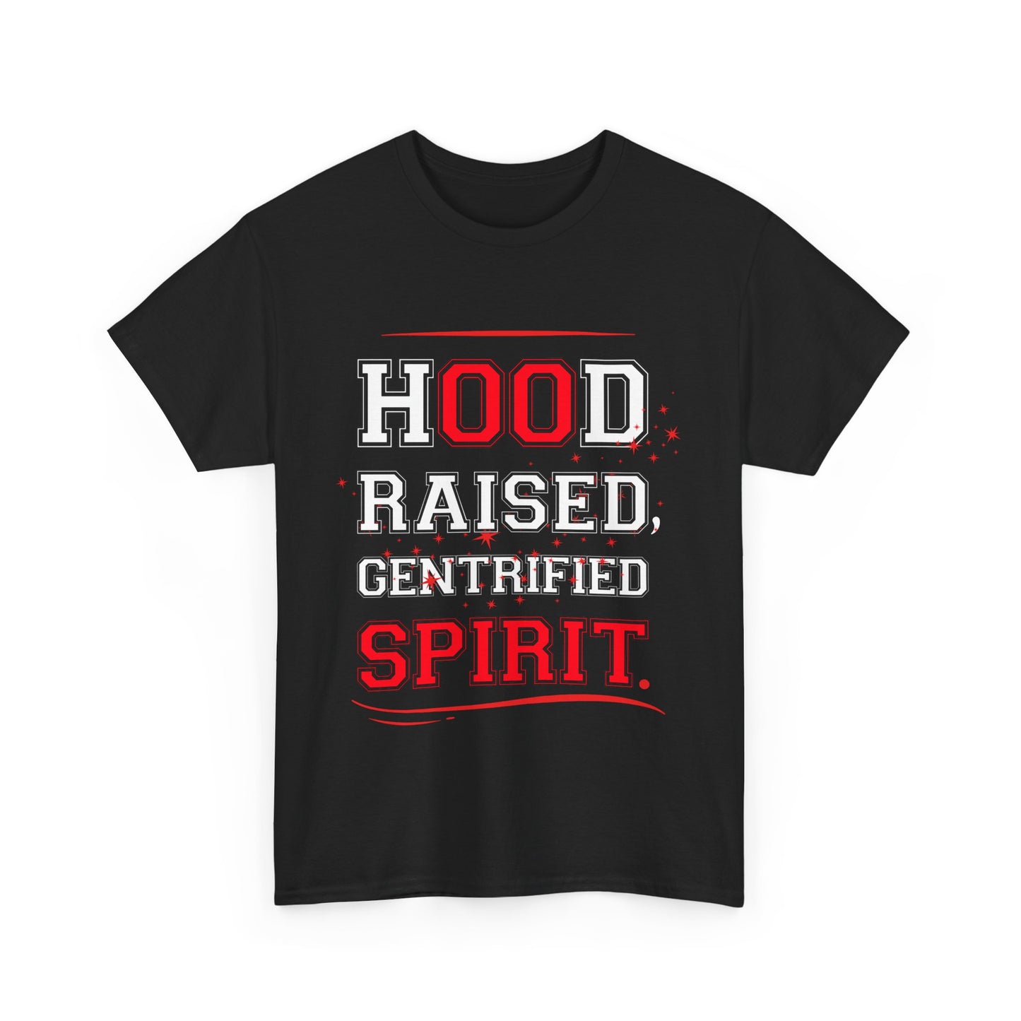 Hood Raised Spirit Unisex Heavy Cotton Tee - Empowering Streetwear