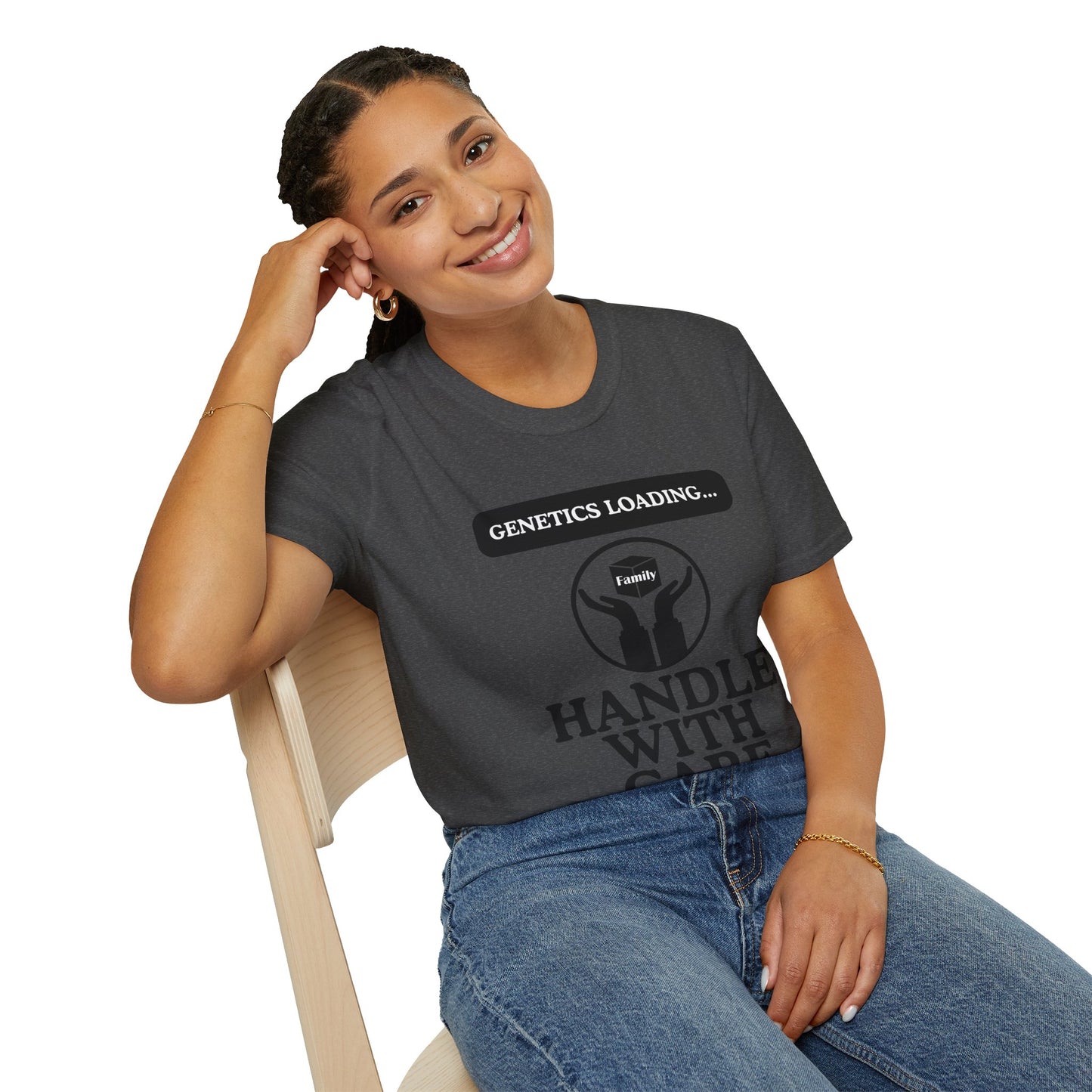 Genetics Loading T-Shirt, Funny Genetics Tee, Gift for Science Lovers, Unisex Humor Shirt, Casual Wear for Every Occasion