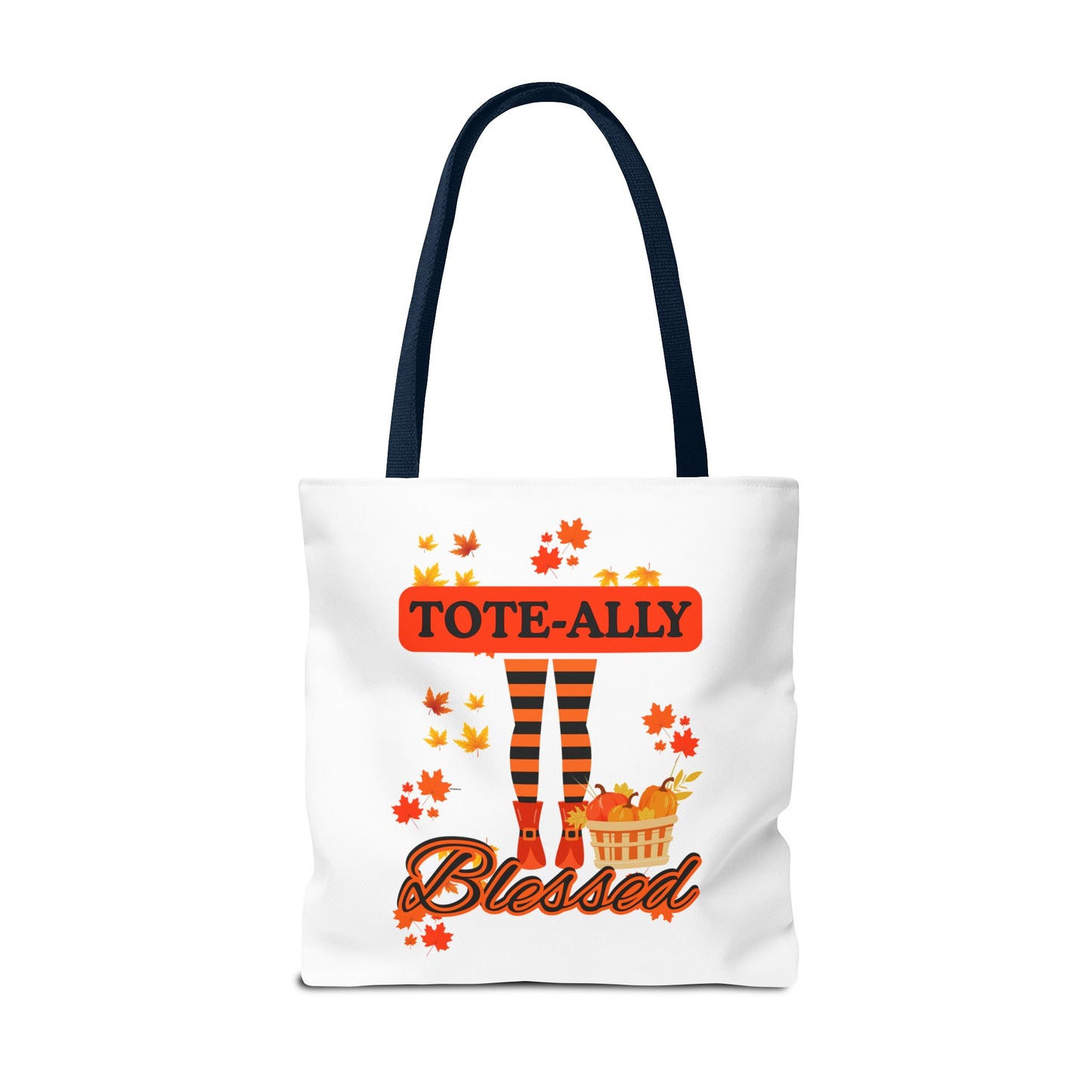 FaithStyles Blessed Holiday Tote Bag, Autumn Tote, Fall Accessories, Gift for Her, Seasonal Shopping Bag, Cute Grocery Bag