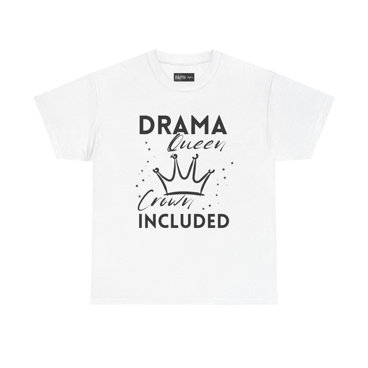 Drama Queen Cotton Tee - Empowering T-Shirt, Gift for Her, Casual Wear, Birthday Celebration, Statement Top