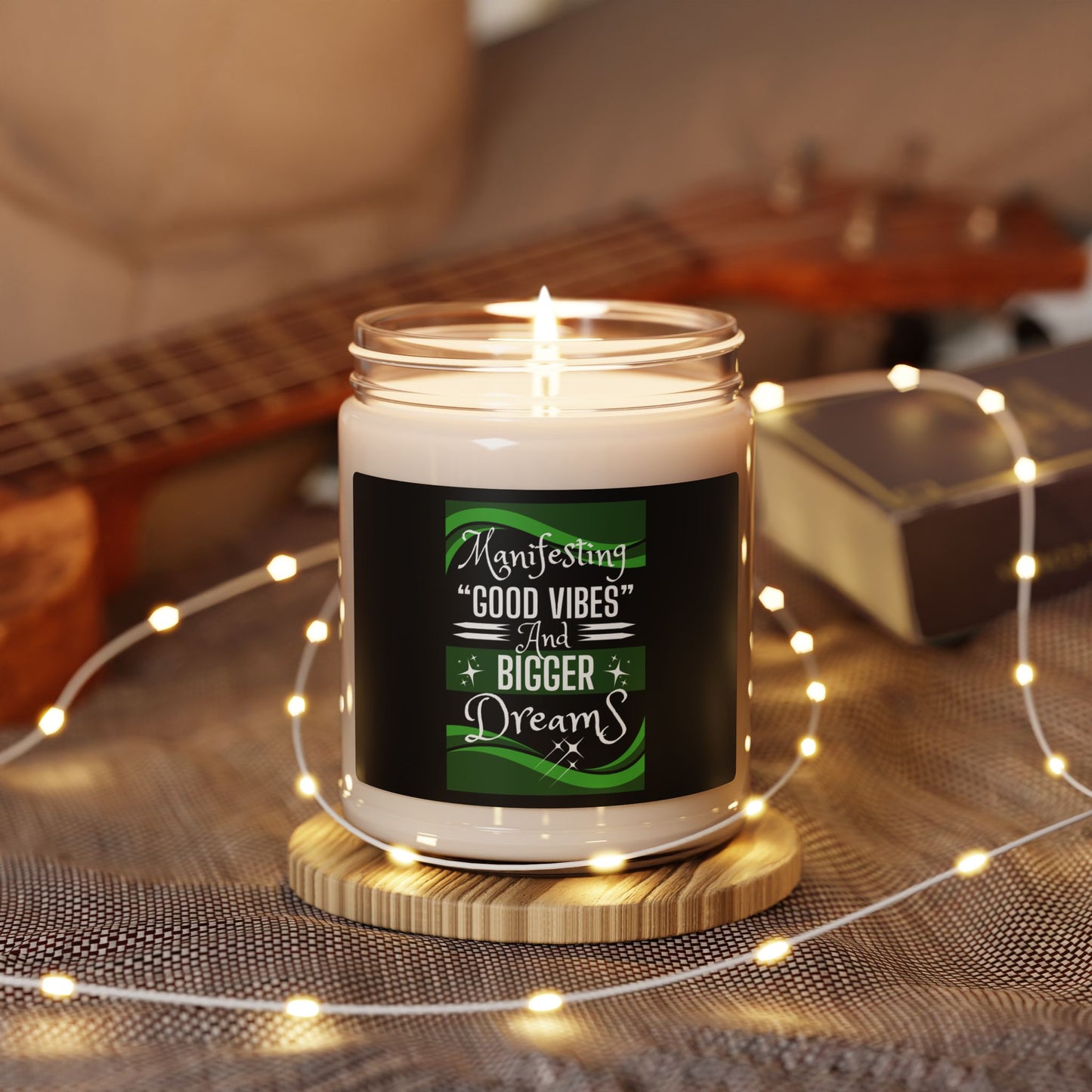 "GOOD VIBES" Scented Soy Candle, 9oz