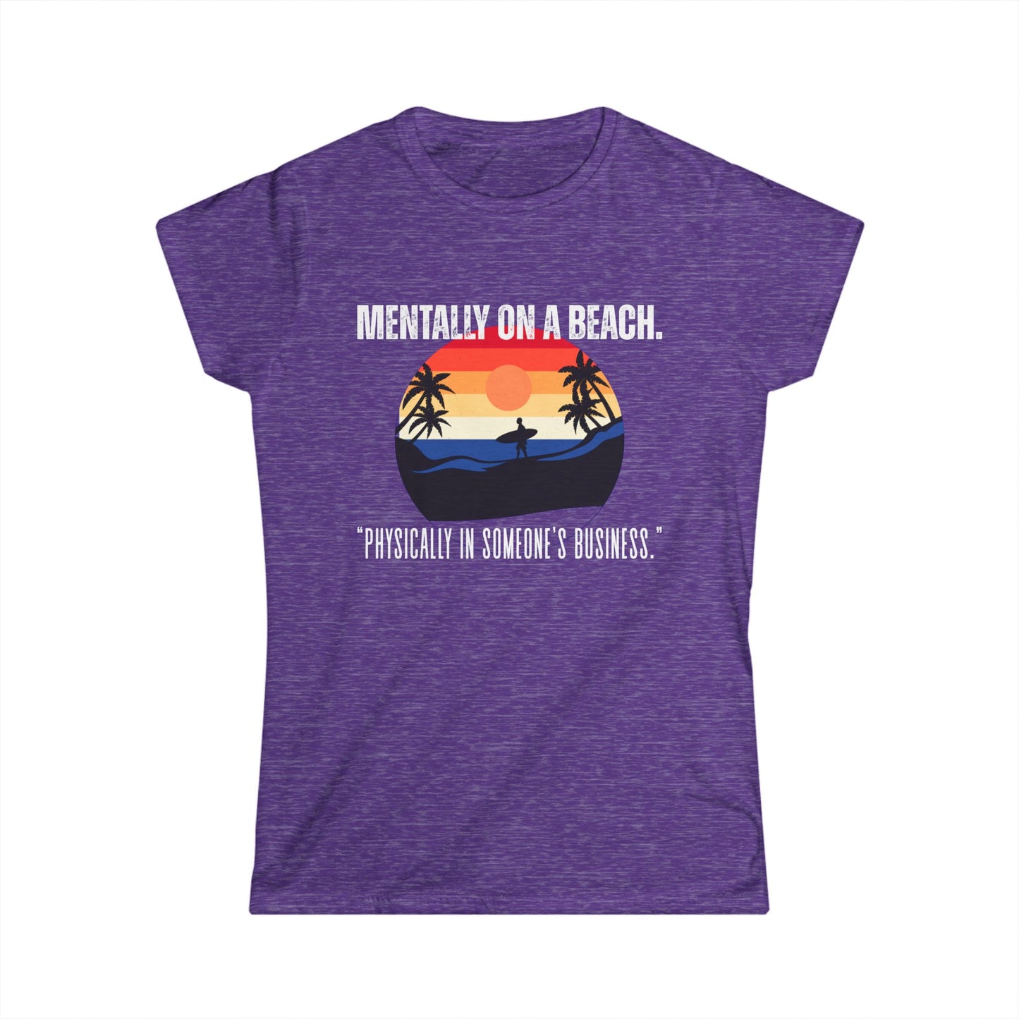 Beach Vibes Women's Tee - Relaxed Style, Gift for Vacation Lovers, Summer Outfits, Casual Wear, Travel Shirts