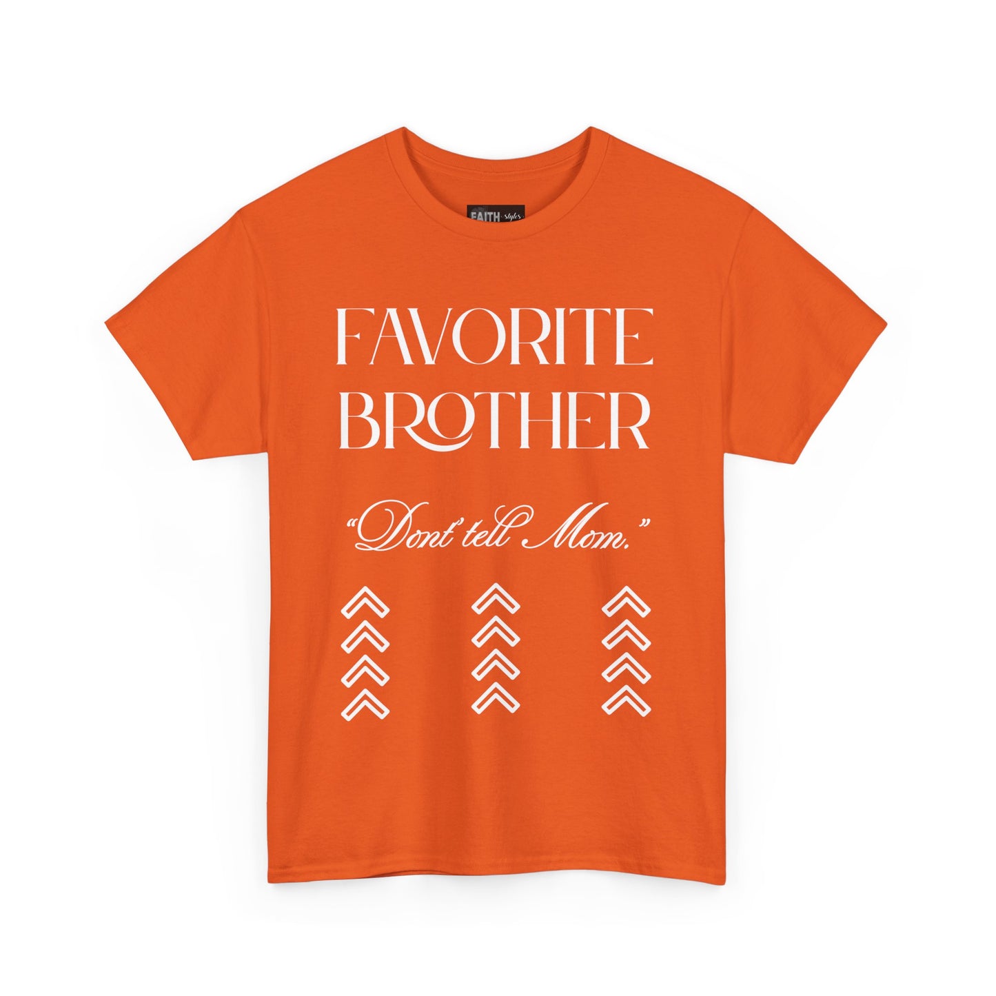Favorite Brother Unisex Heavy Cotton Tee - Perfect Gift for Siblings, Casual Wear, Birthday, Family Reunion, Everyday Comfort