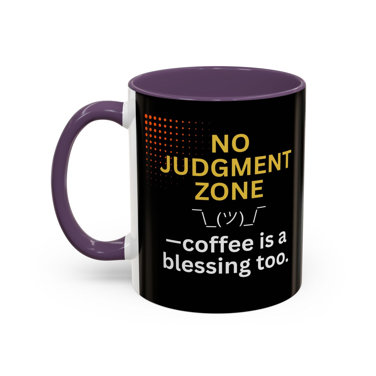 No Judgment Zone Coffee Mug, Funny Gift for Coffee Lovers, Unique Java Cup, Perfect for Birthdays, Inspirational Drinkware