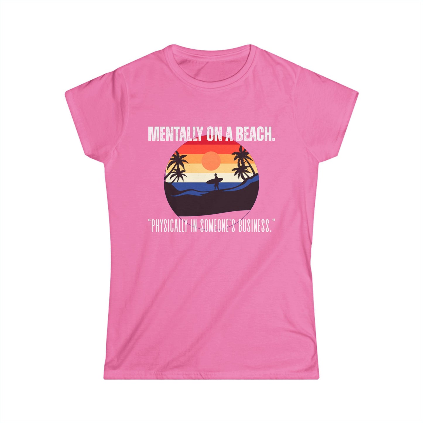Beach Vibes Women's Tee - Relaxed Style, Gift for Vacation Lovers, Summer Outfits, Casual Wear, Travel Shirts