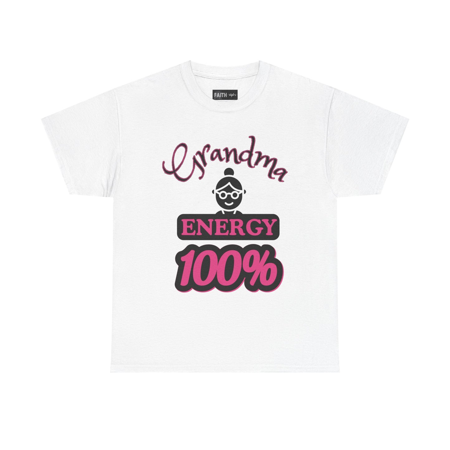 Fun Grandma Energy T-Shirt, Gift for Grandmothers, Casual Tee, Family Reunion Wear, Cute Gift for Mother's Day, Humor Shirt