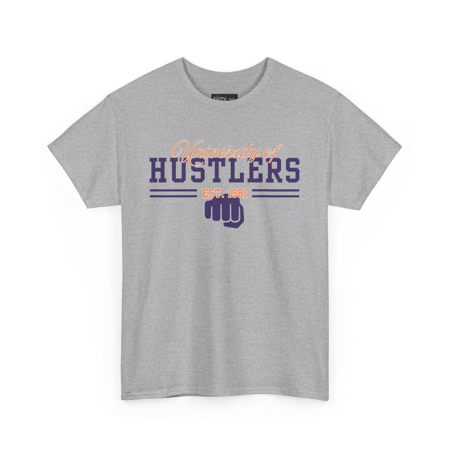 Hustlers Unisex Heavy Cotton Tee, Motivational T-Shirt for Entrepreneurs, Gift for Graduates, Streetwear, Casual Wear, Everyday Style
