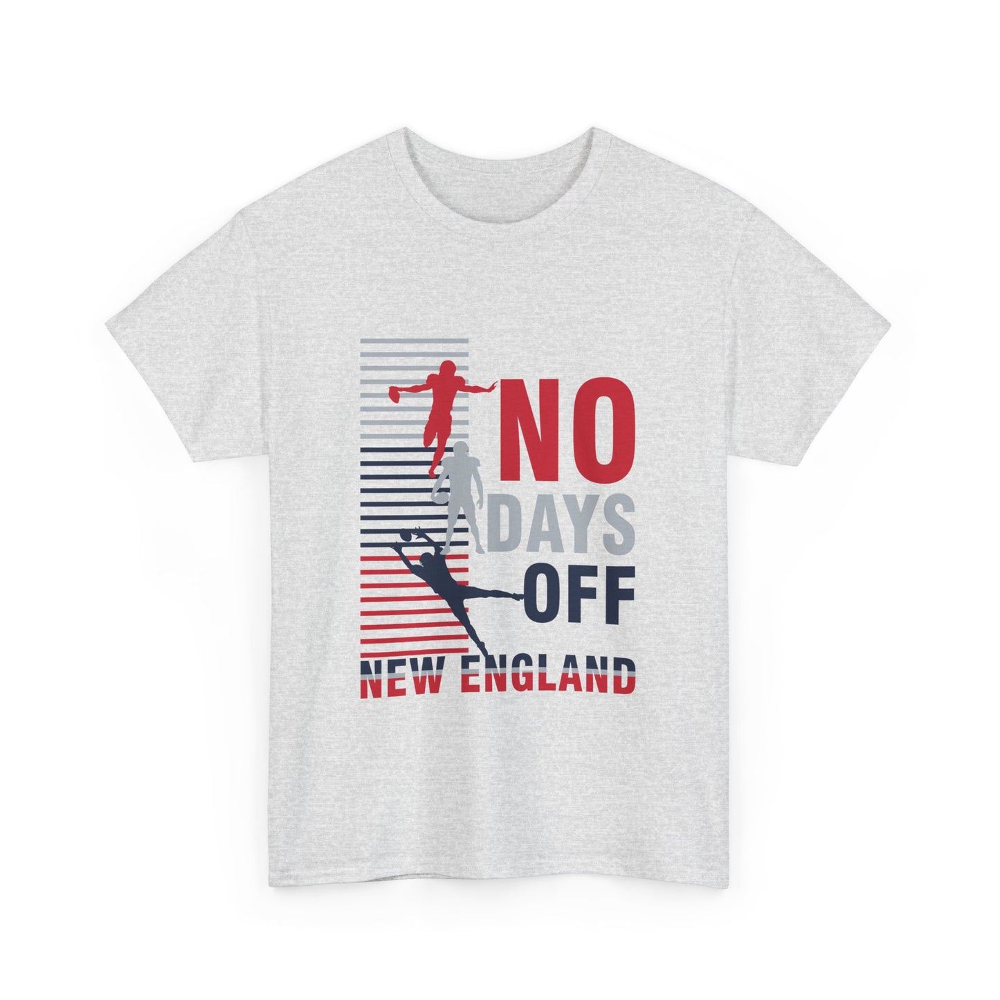 FaithStyles “No Days Off” Graphic Tee – New England Football Fan Shirt